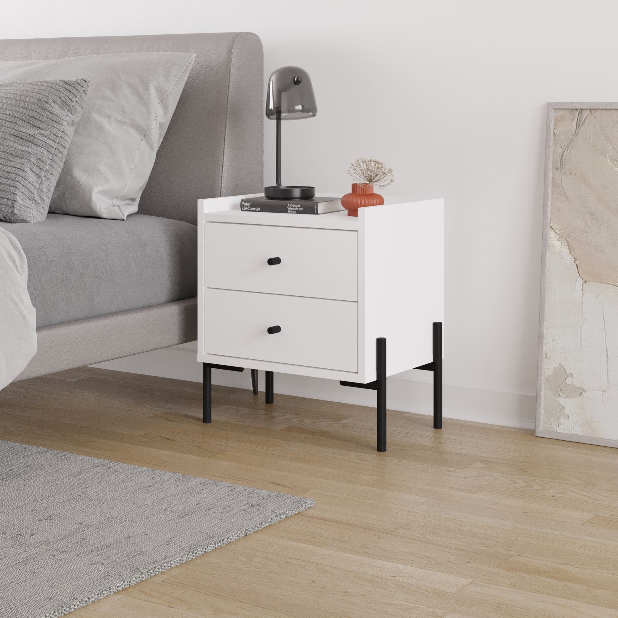 Malta Nightstand White