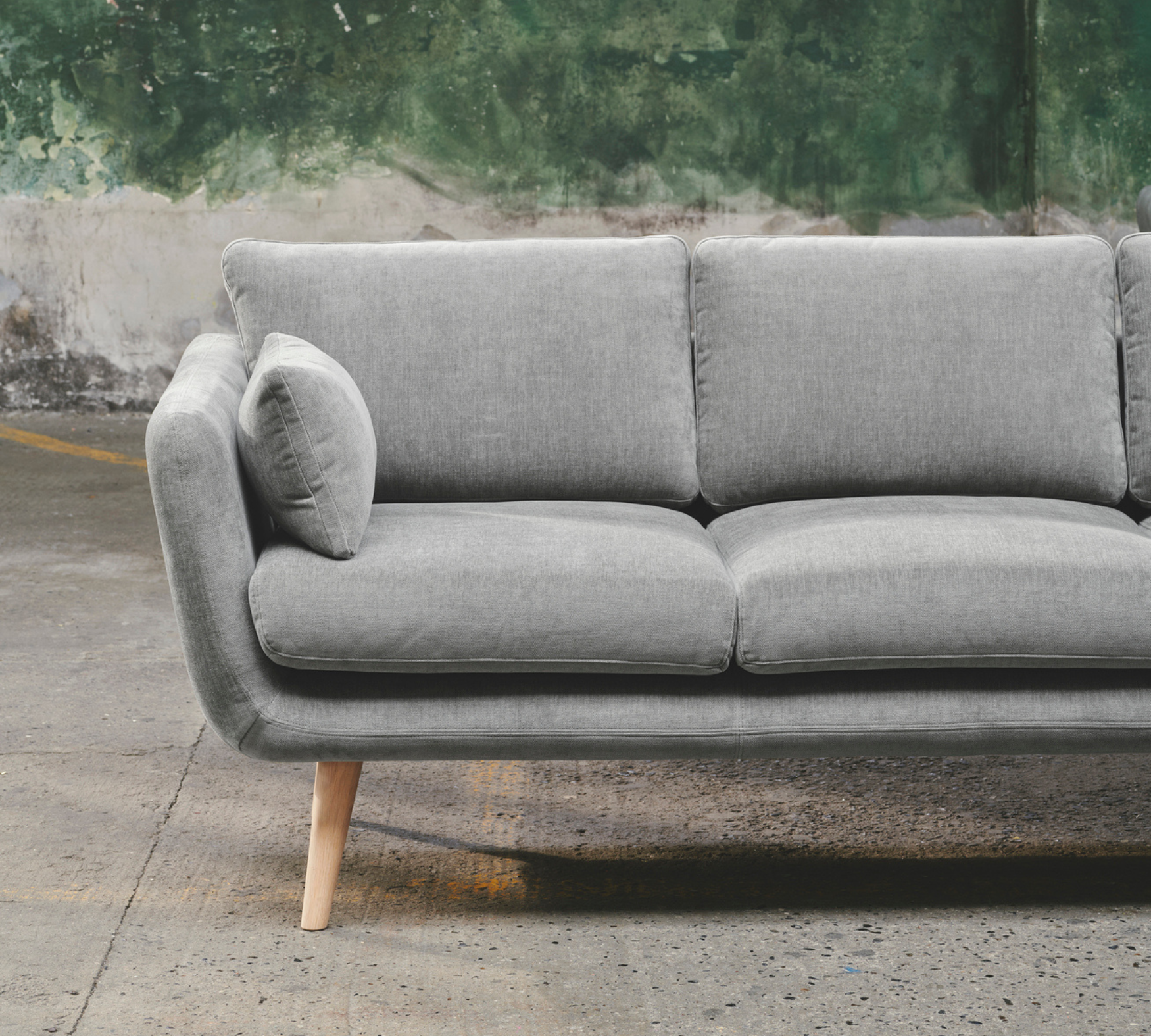 Sigrid Sofa 3-Sitzer Planet Grey Green