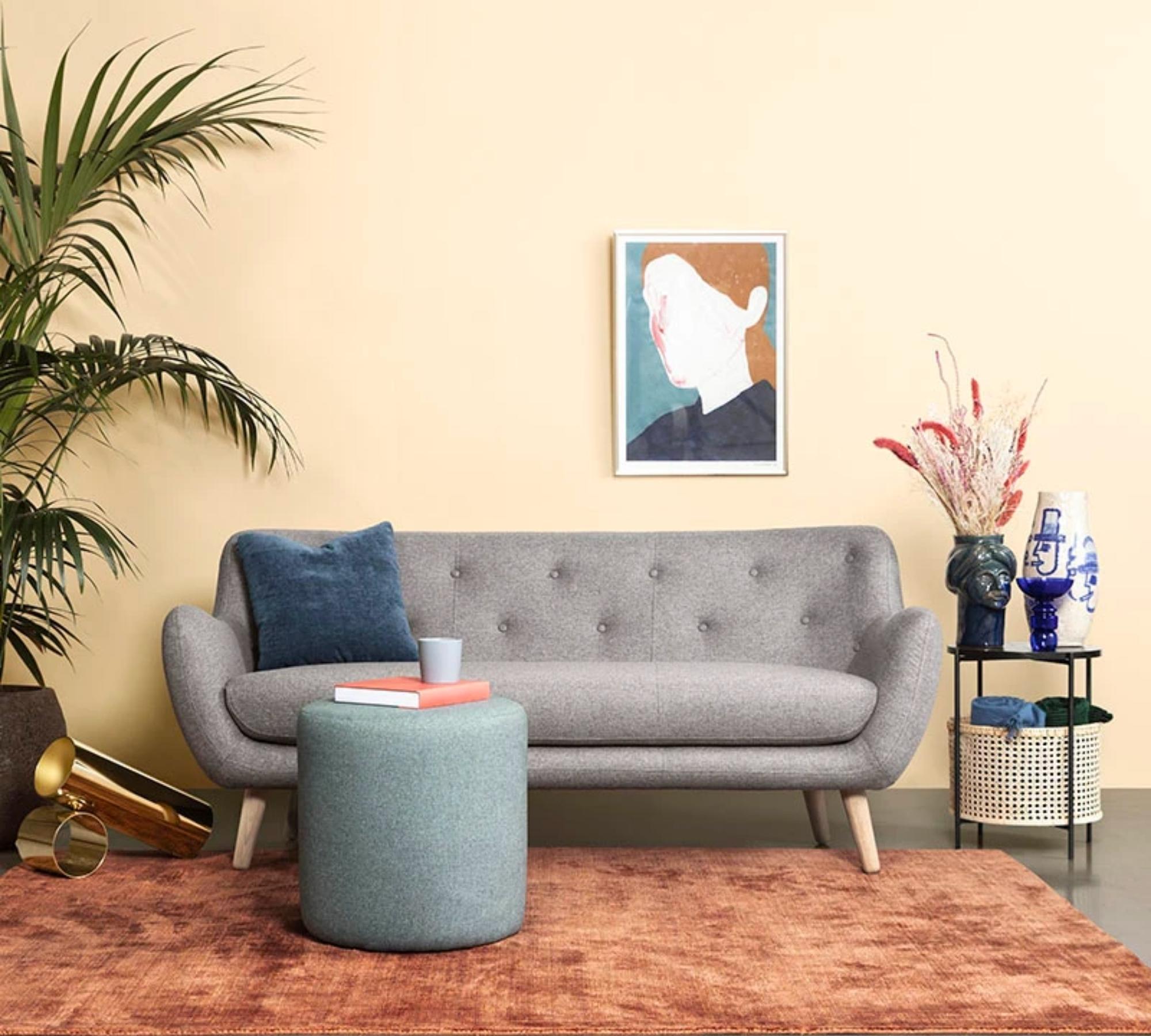 Herman Sofa 2-Sitzer Elliot Light Grey