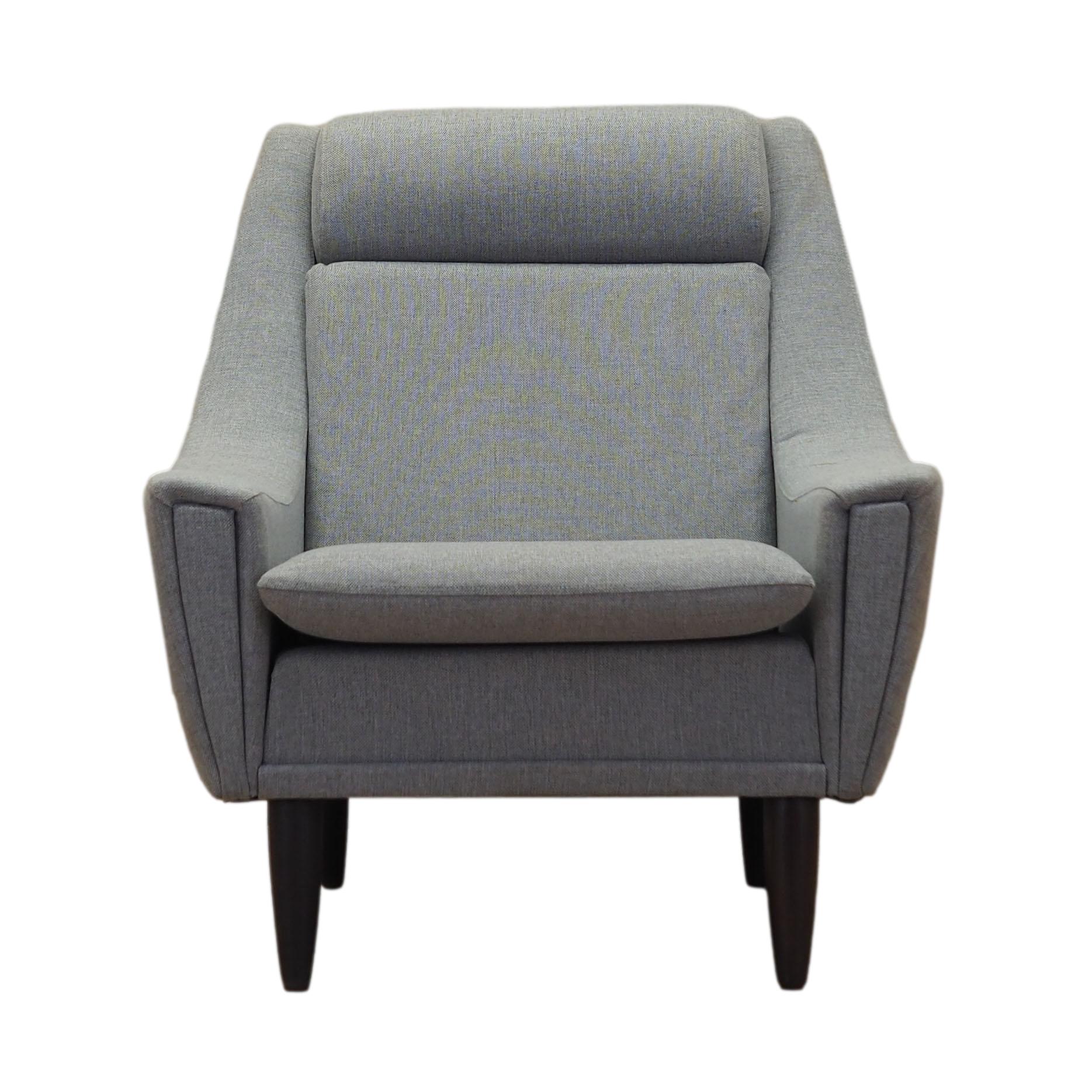 Armchair Textile Wood Grey 1970s