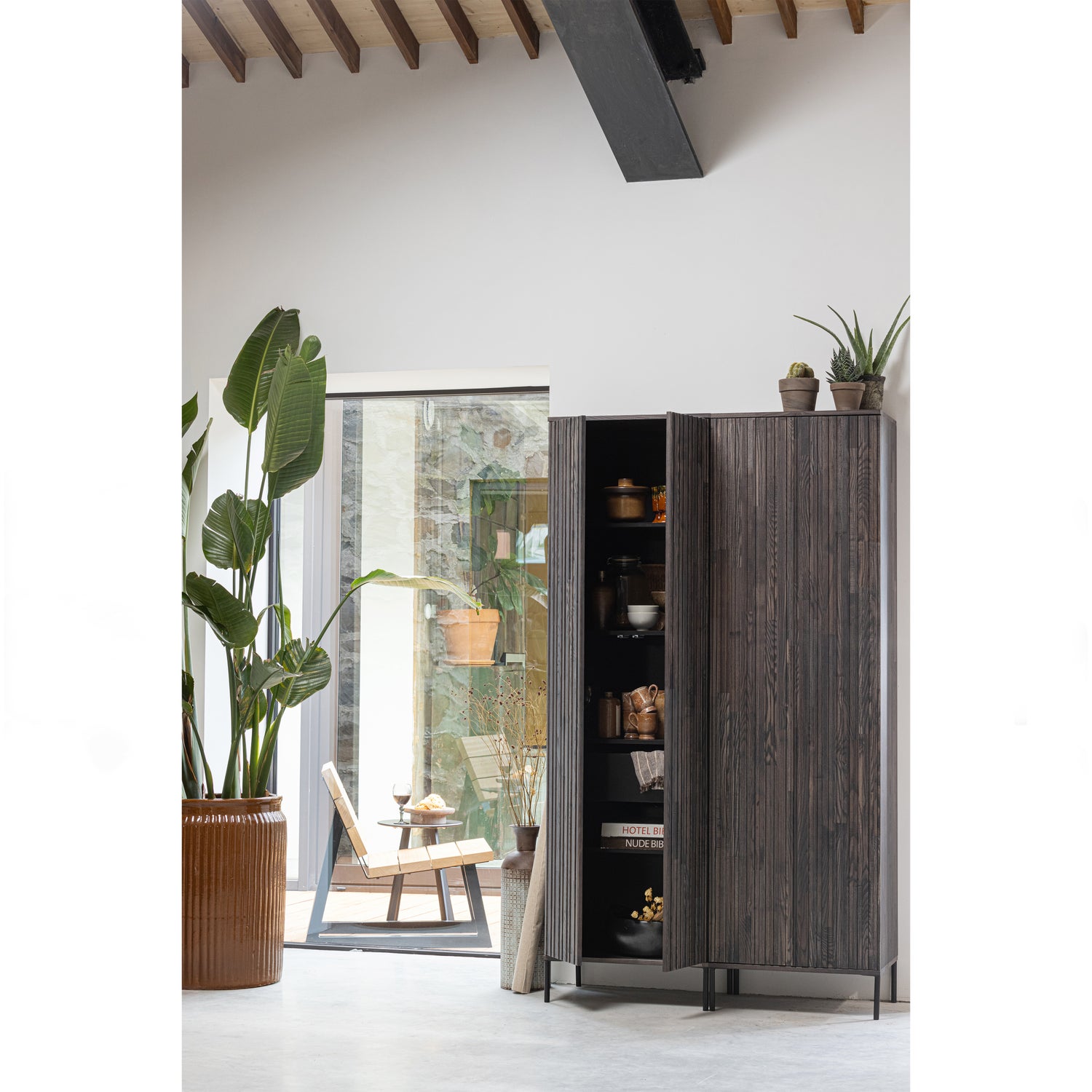 Banco Stuhl Holz Braun