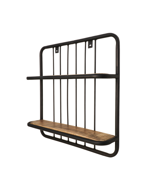 Wandregal Mangoholz Metall
