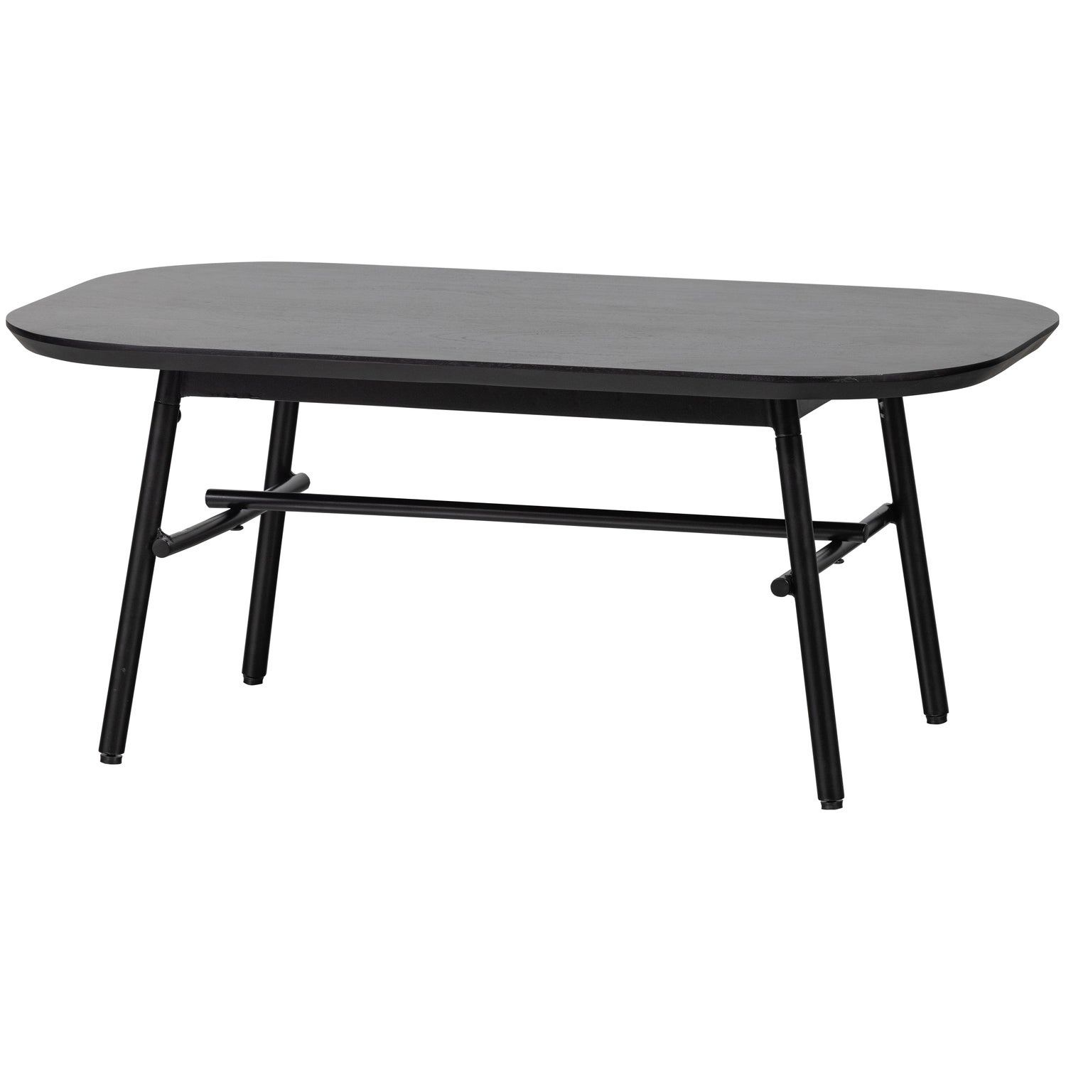 Elegance Couchtisch Mangoholz Metall Schwarz