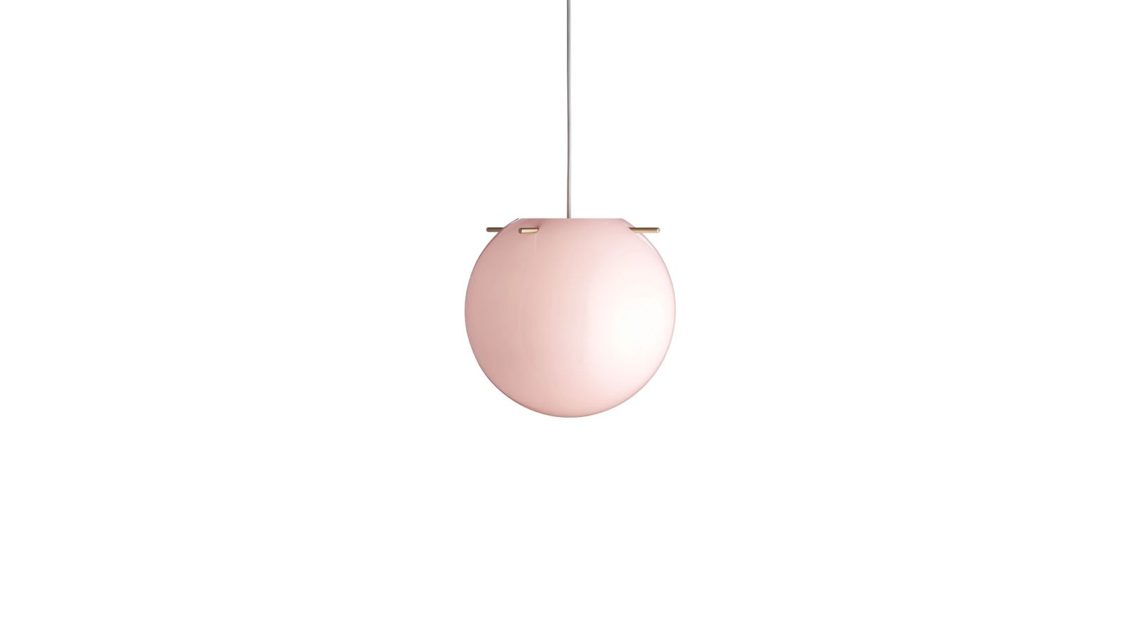 Pendant light Koi Ø25 Brass Opal Rose