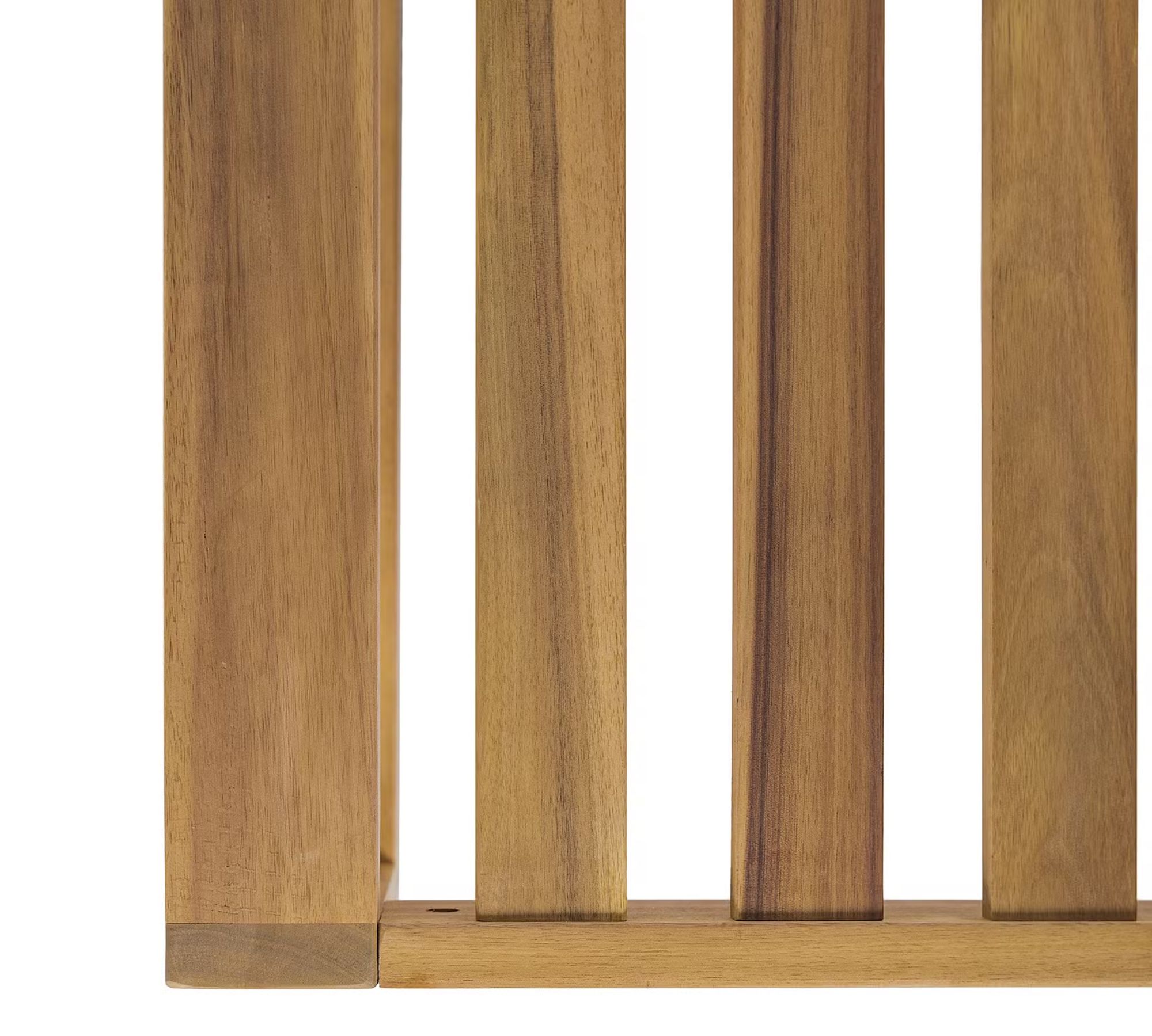 Mavre Lounge Ottoman Acacia Wood Textile Beige