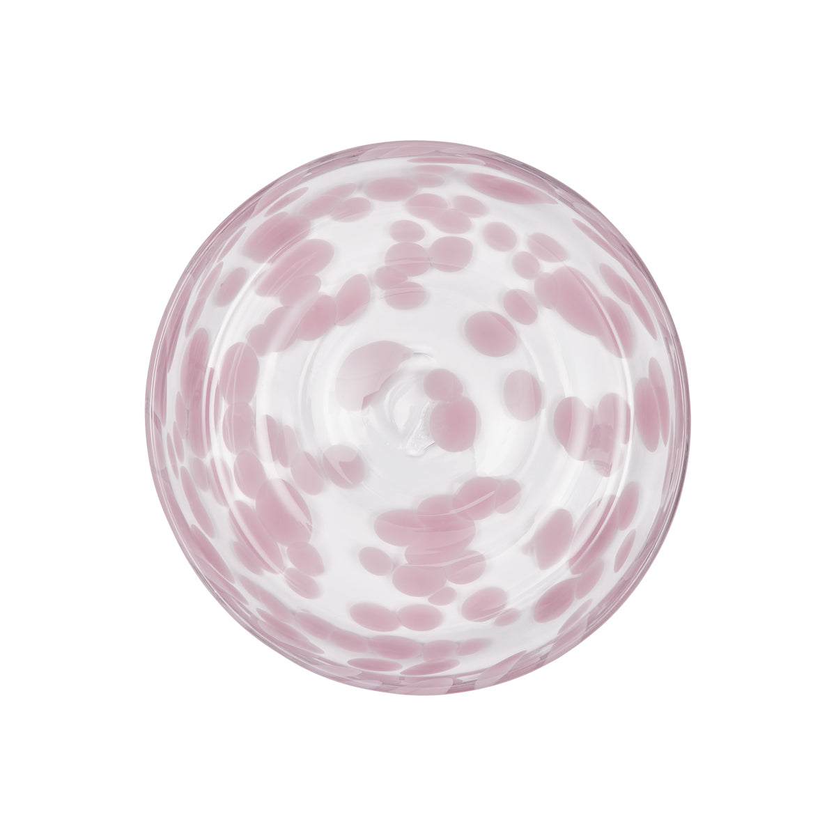 Jali Dessert Plate Glass Pink