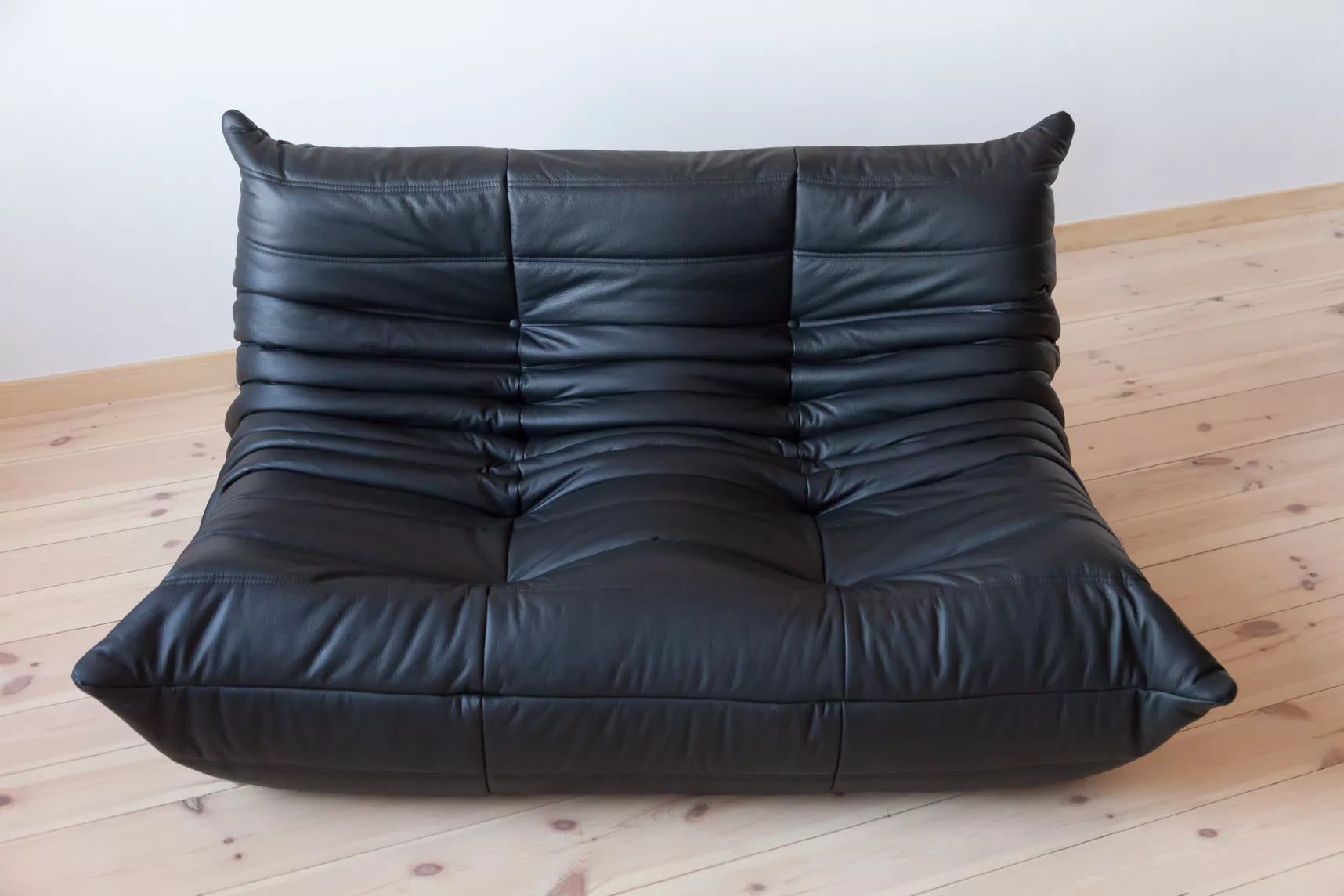 Set Togo Lounge 5 pezzi Pelle Madras Nero