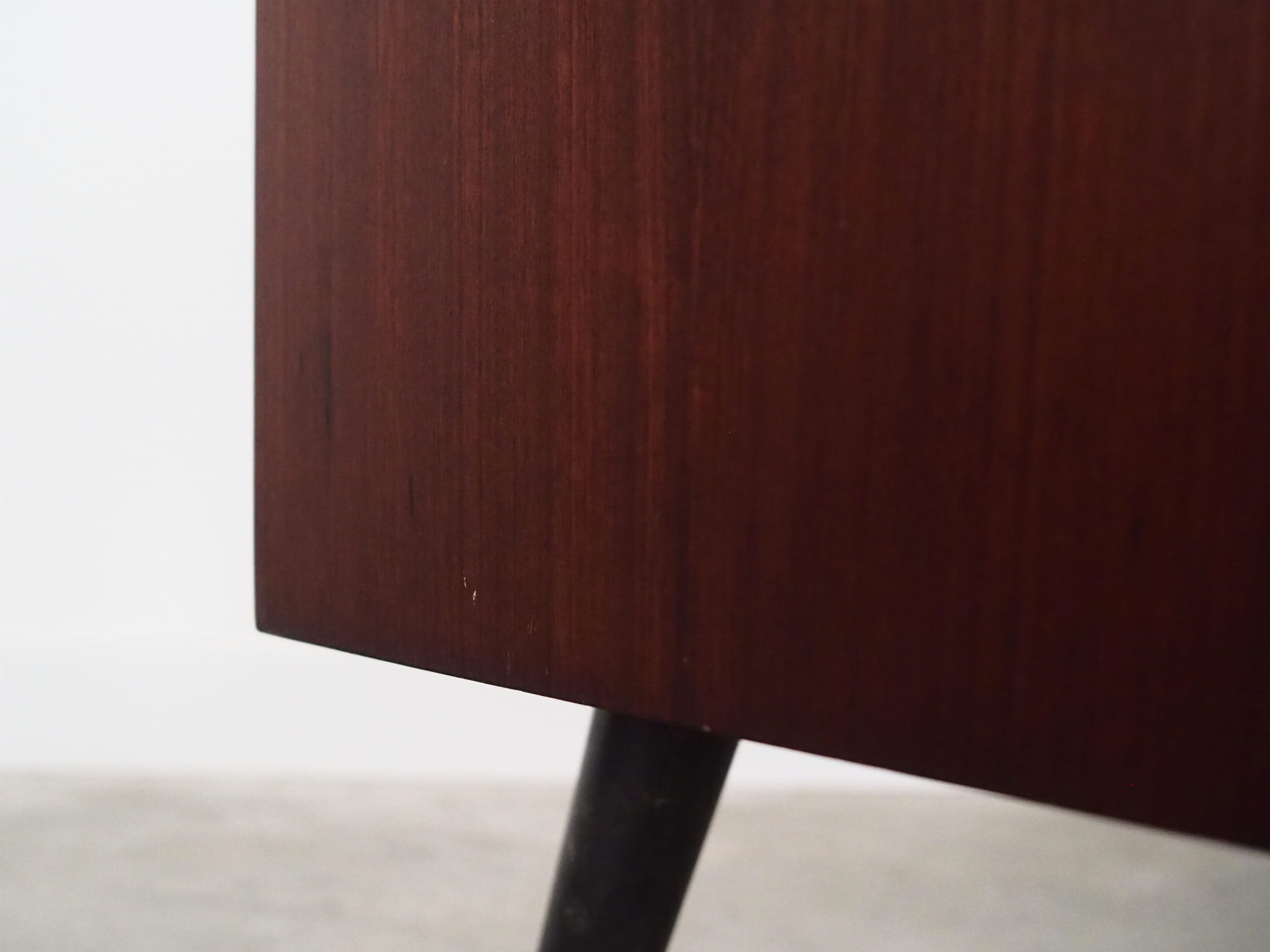 Vintage bookshelf mahogany brown 1970s