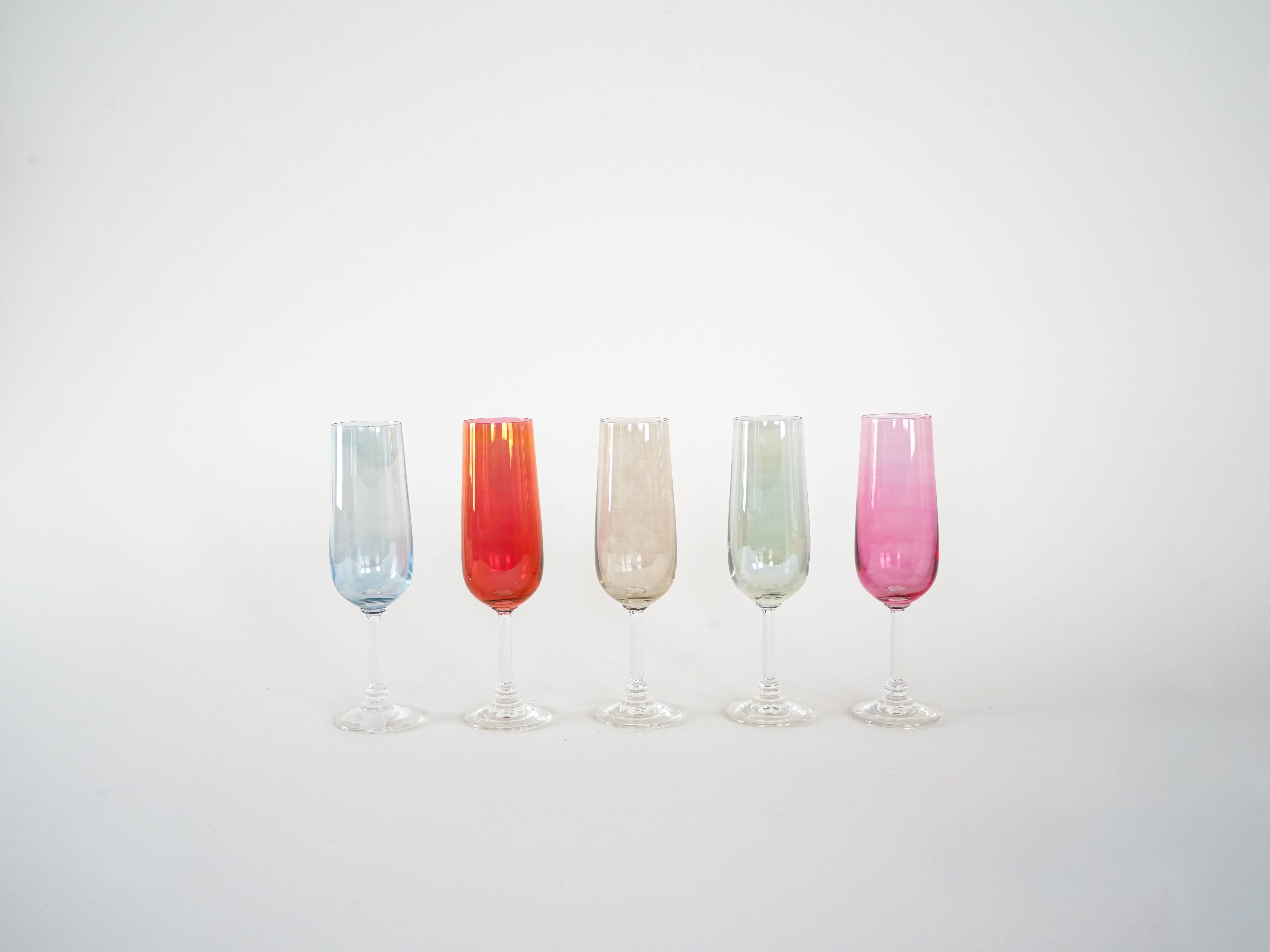 Wine Glass Set Multicolored 1960s