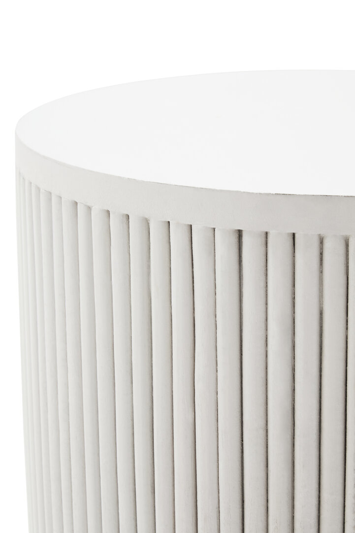 Walsa Side Table Mango Wood White