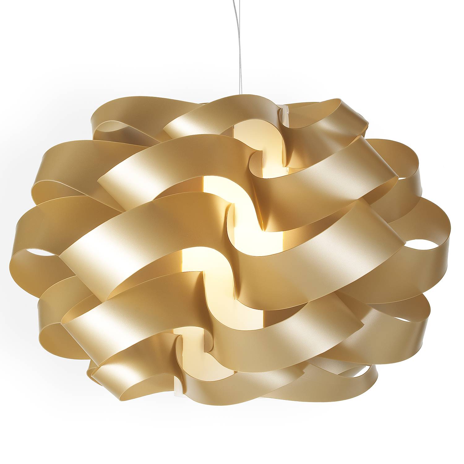 1-Flammig Pendelleuchte Cloud Polyacryl Gold