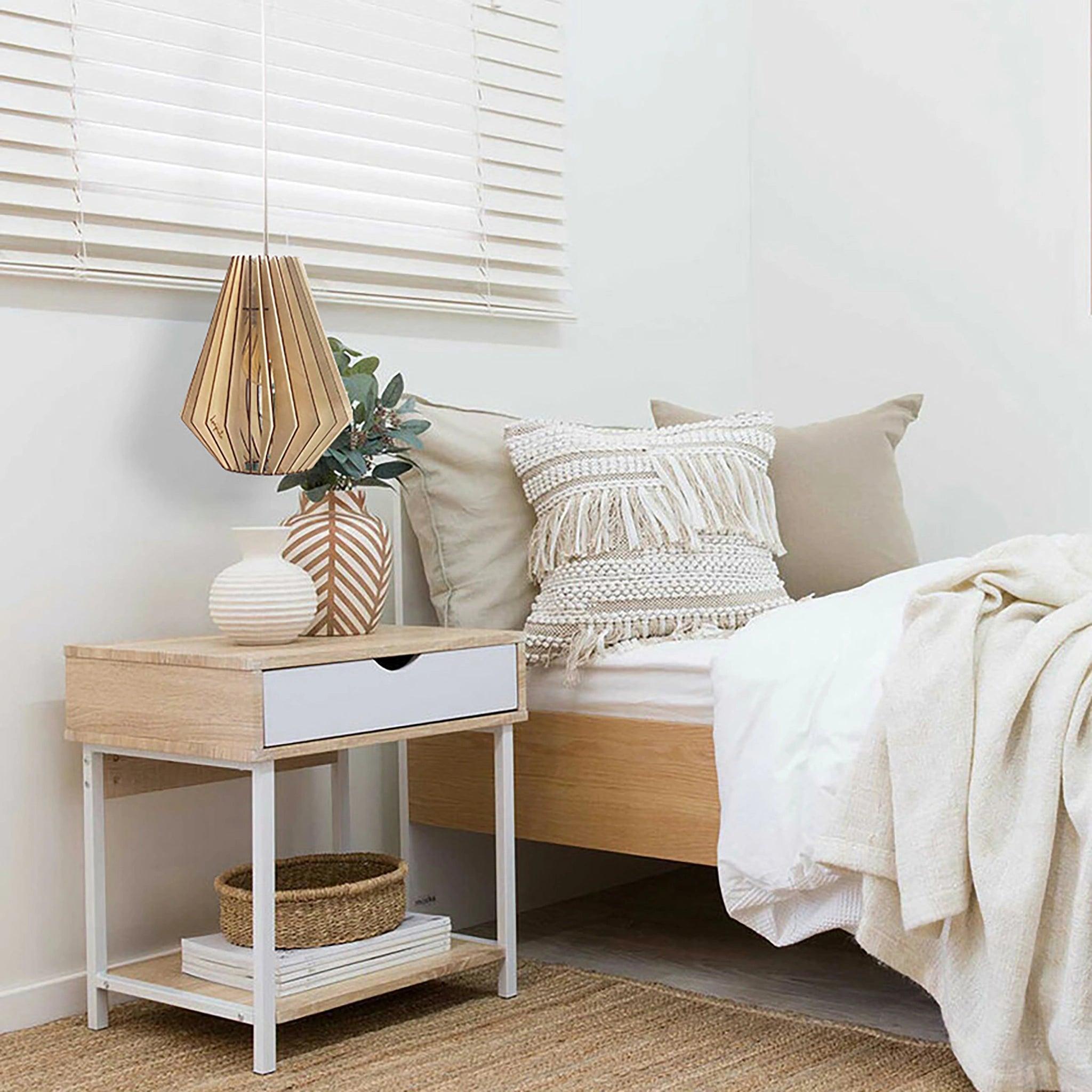 Lampada a sospensione Ambra legno 21cm