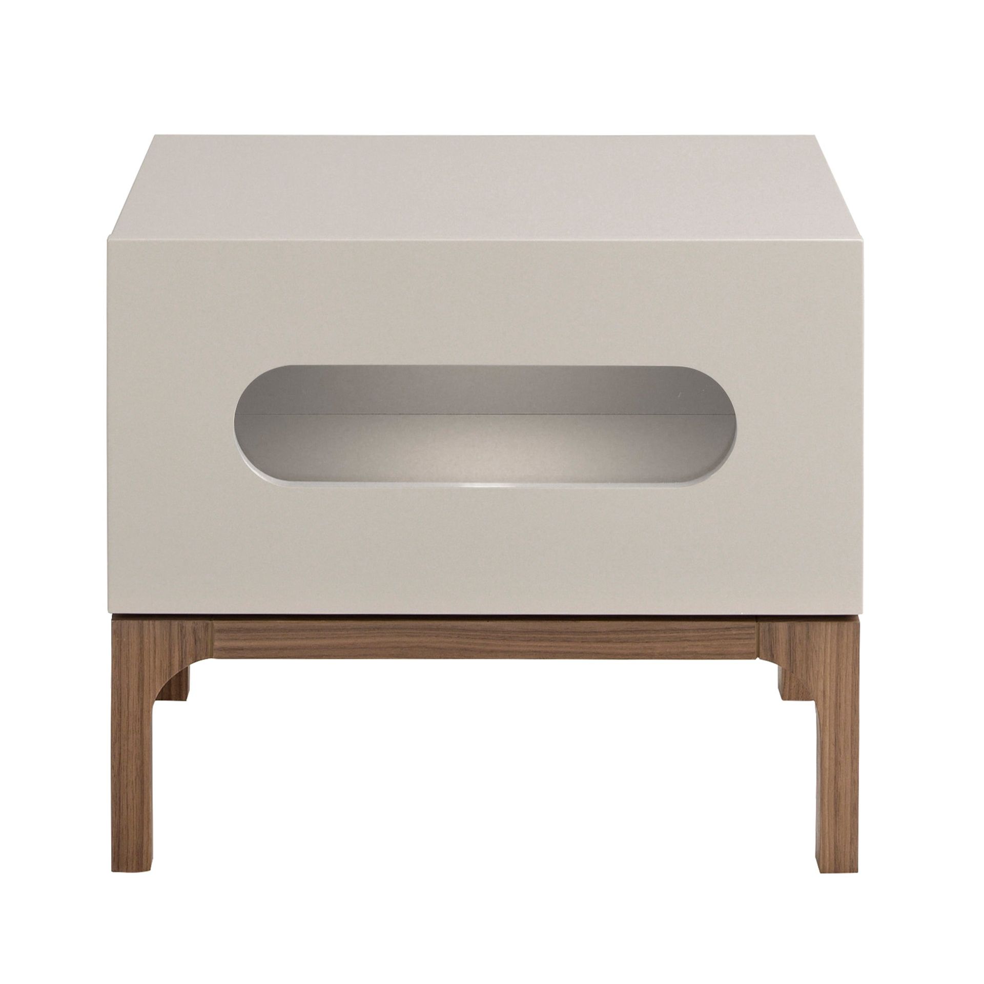 Nightstand Walnut Gray