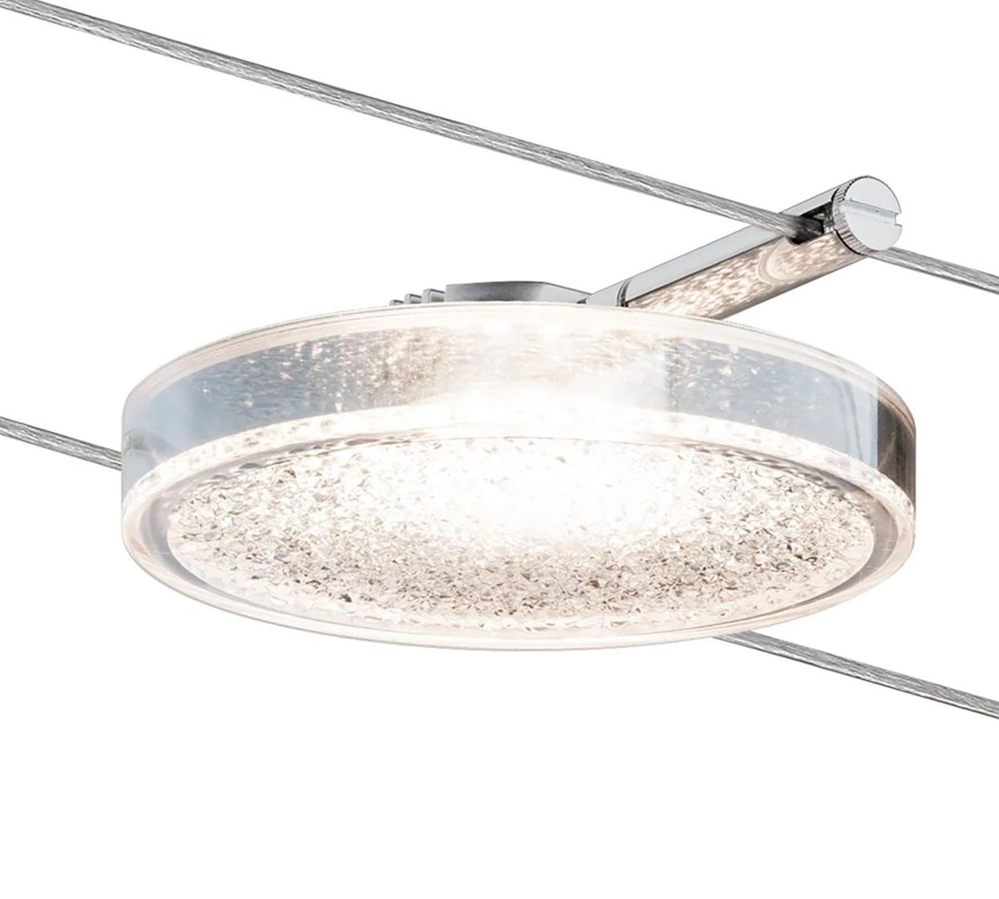 LED Deckenleuchte 5-flammig Metall Kunststoff Silber