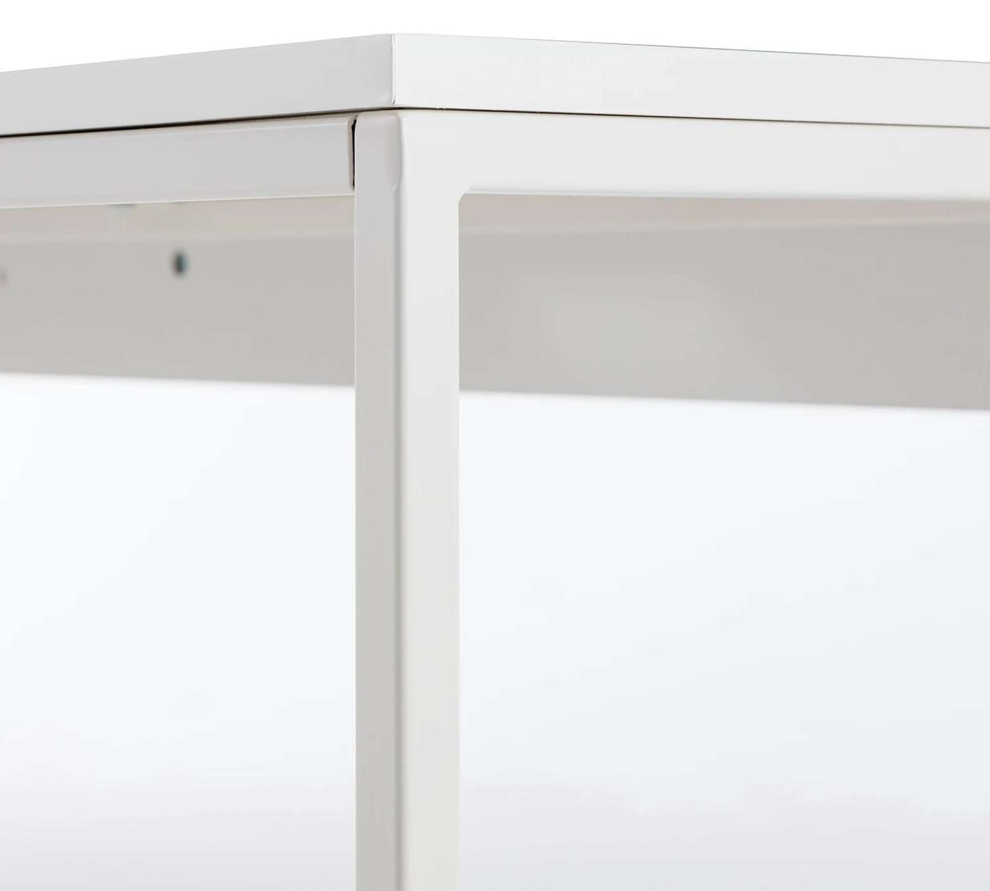 Schreibtisch Holz Metall Weiß