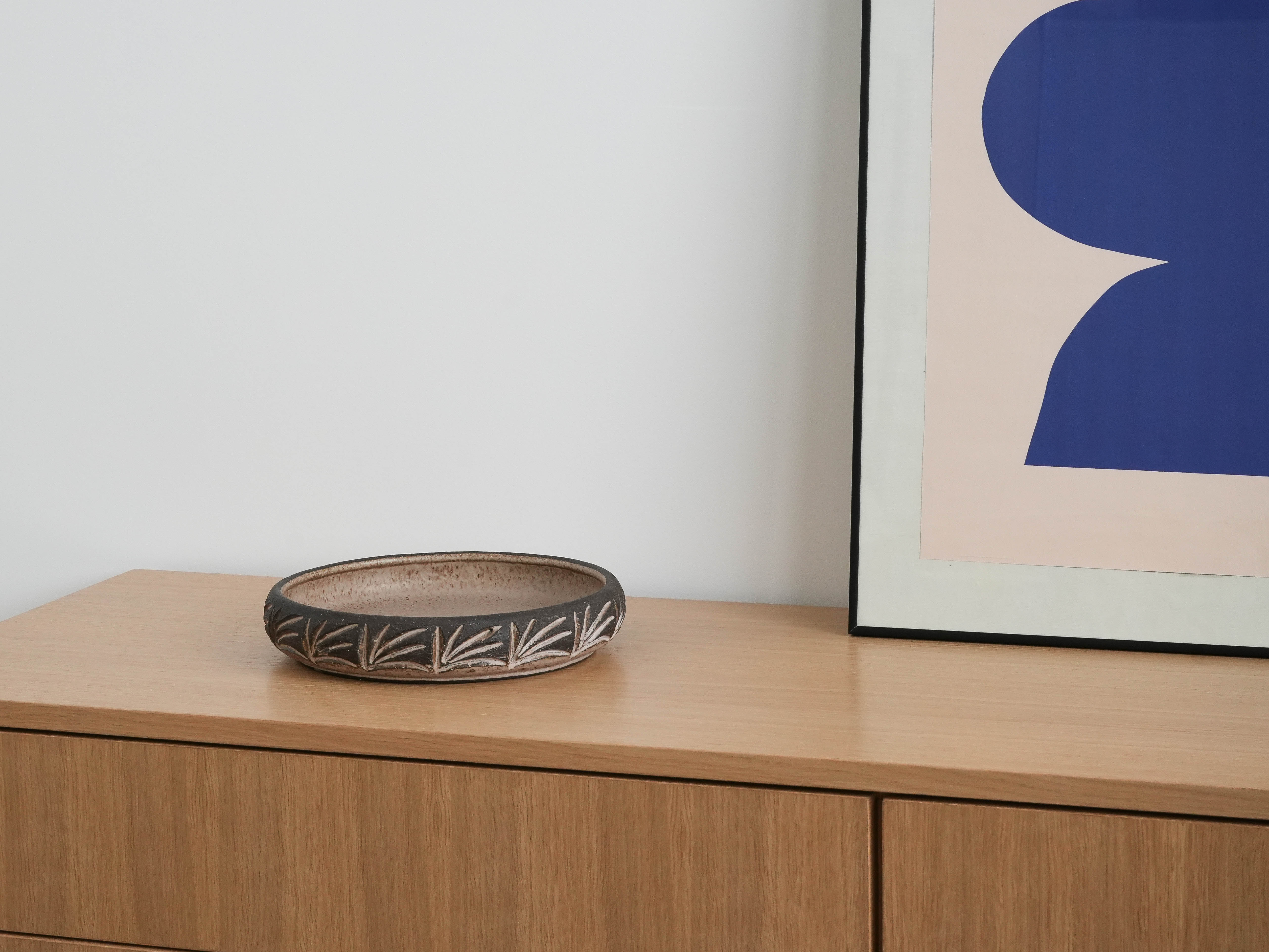 Ceramic bowl Brown 1960s