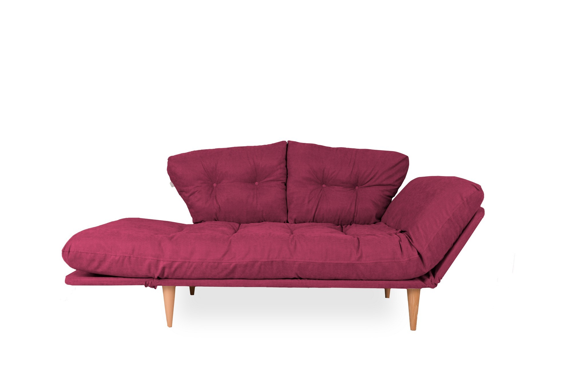 Nina Daybed Schlafsofa 3-Sitzer Dunkelrot