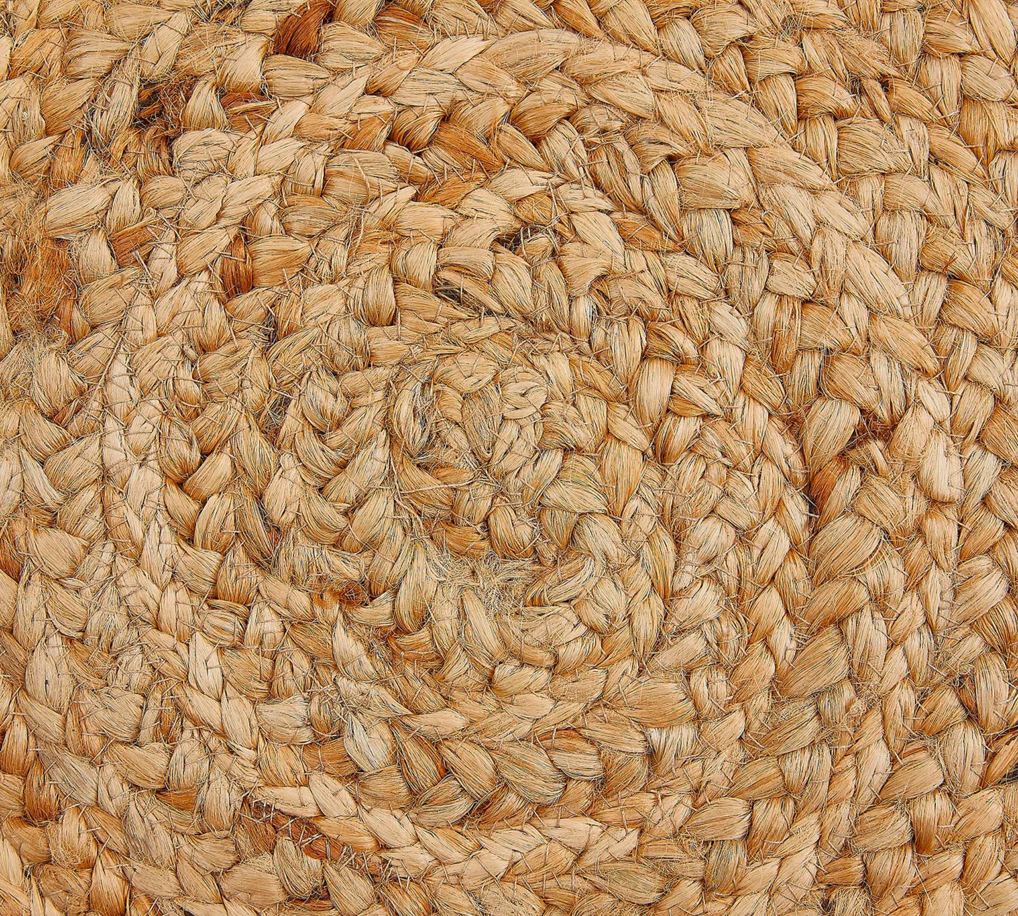 Round Jute Rug 80 cm