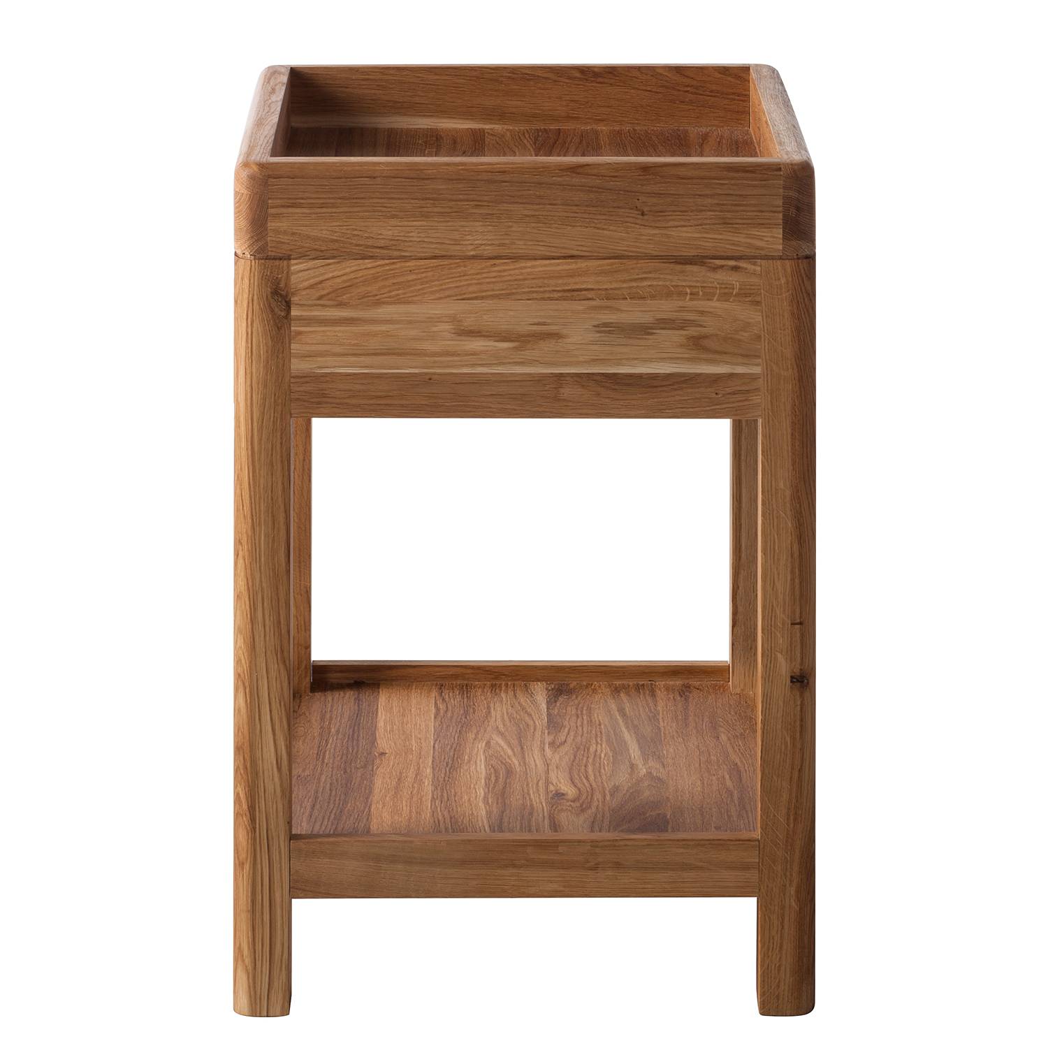 Anamur II Beistelltisch Eiche Massiv Braun