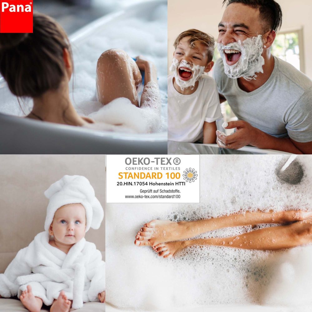 Badematte Baumwollmischgewebe Weiß Öko-Tex Standard 100