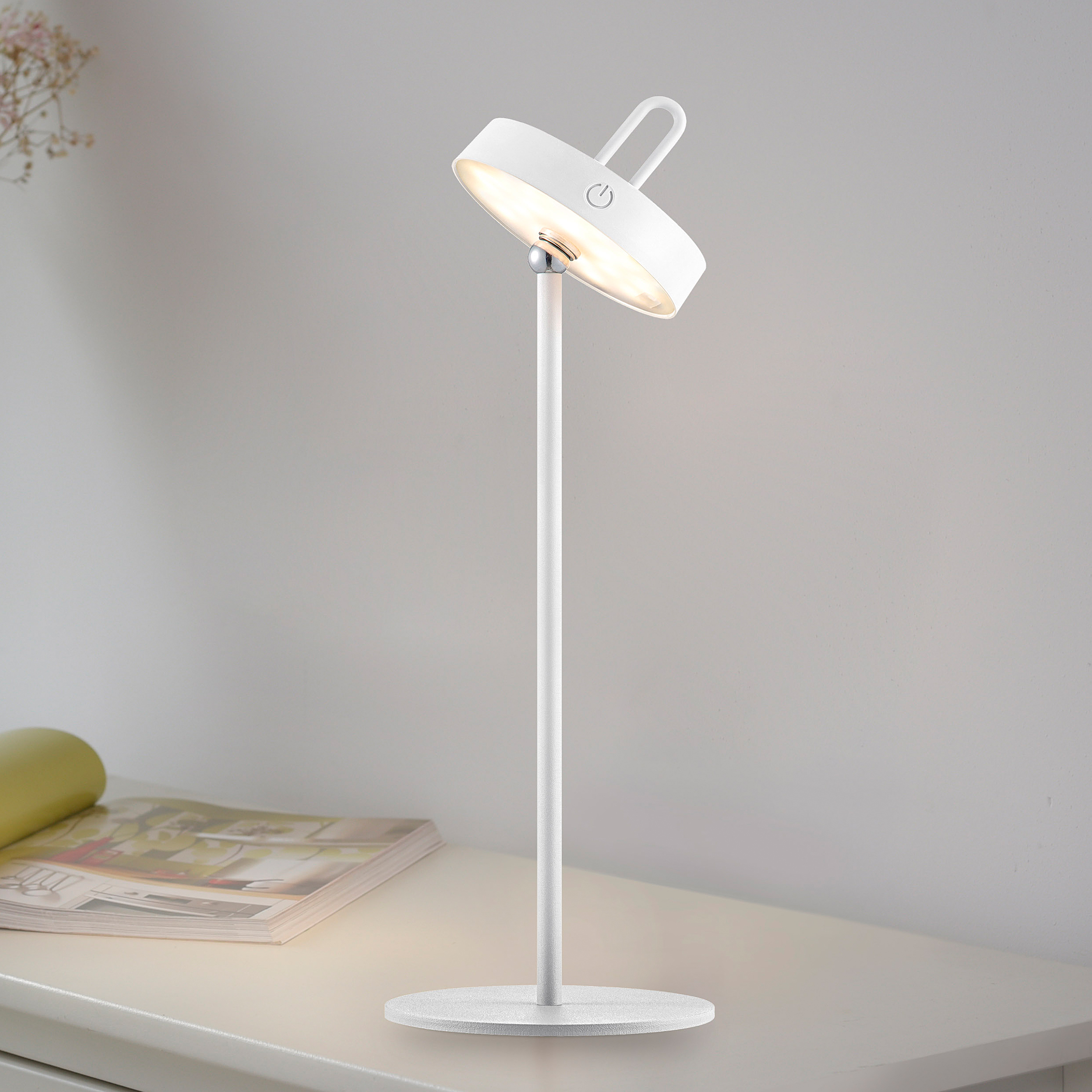 Amag LED-Tischleuchte Eisen Weiß 1-flammig