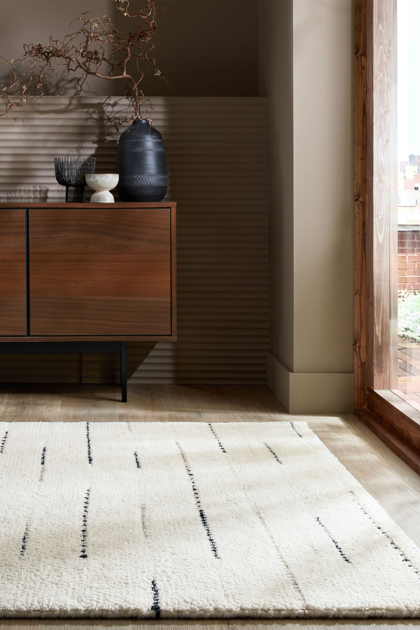 Dottie Linear Teppich Wolle 120x170cm