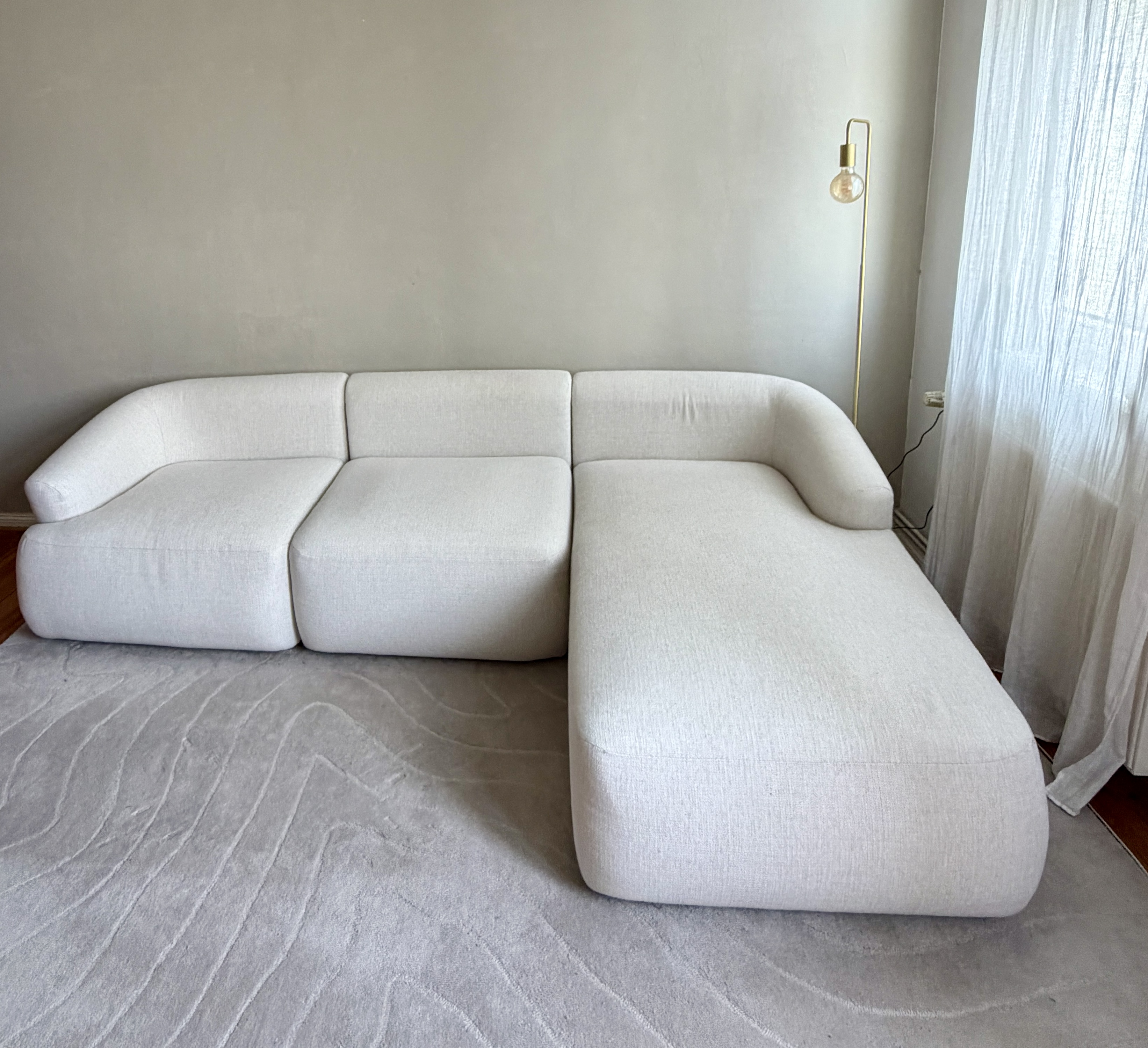 Sofia Modulares Ecksofa Creme 