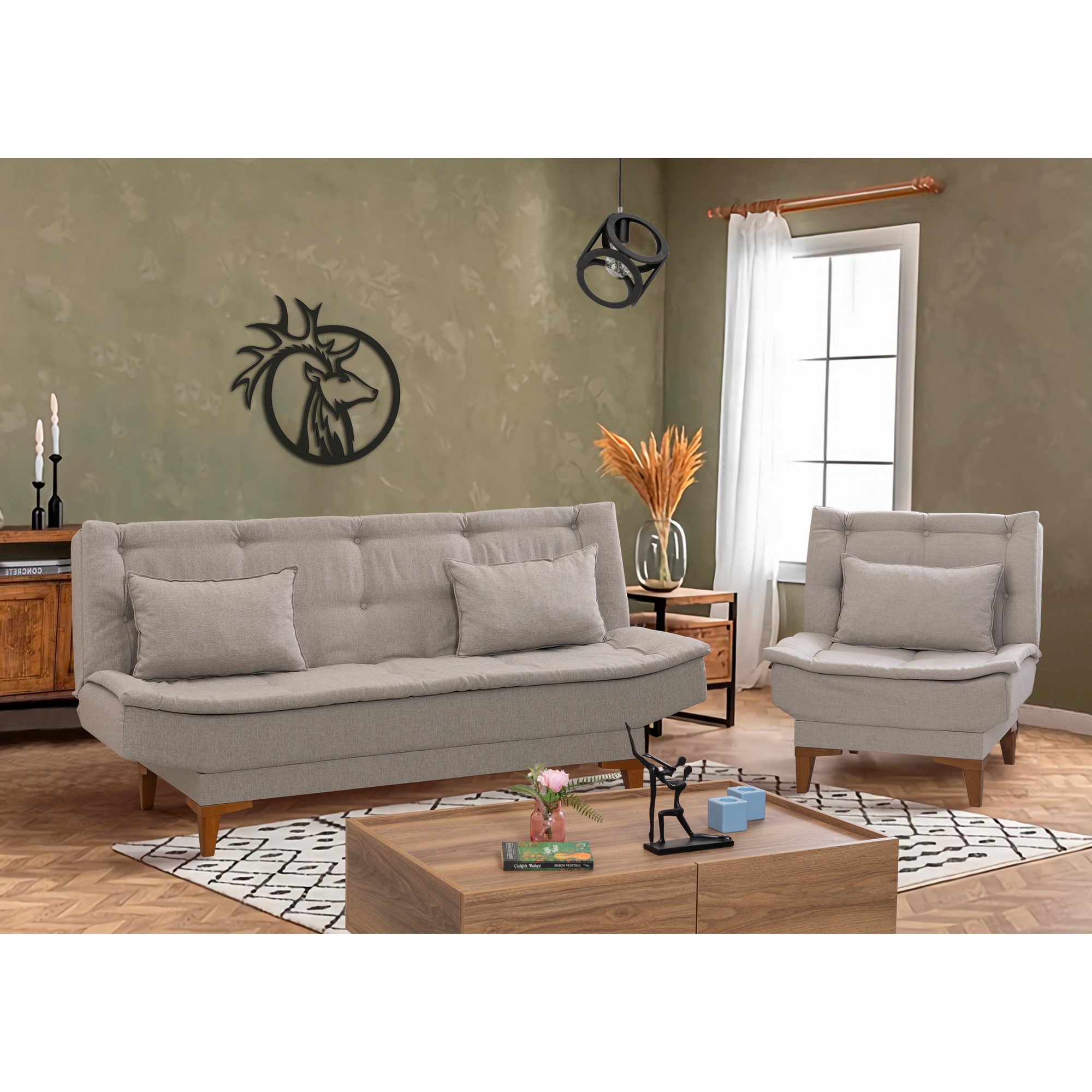 Santo Schlafsofa Creme