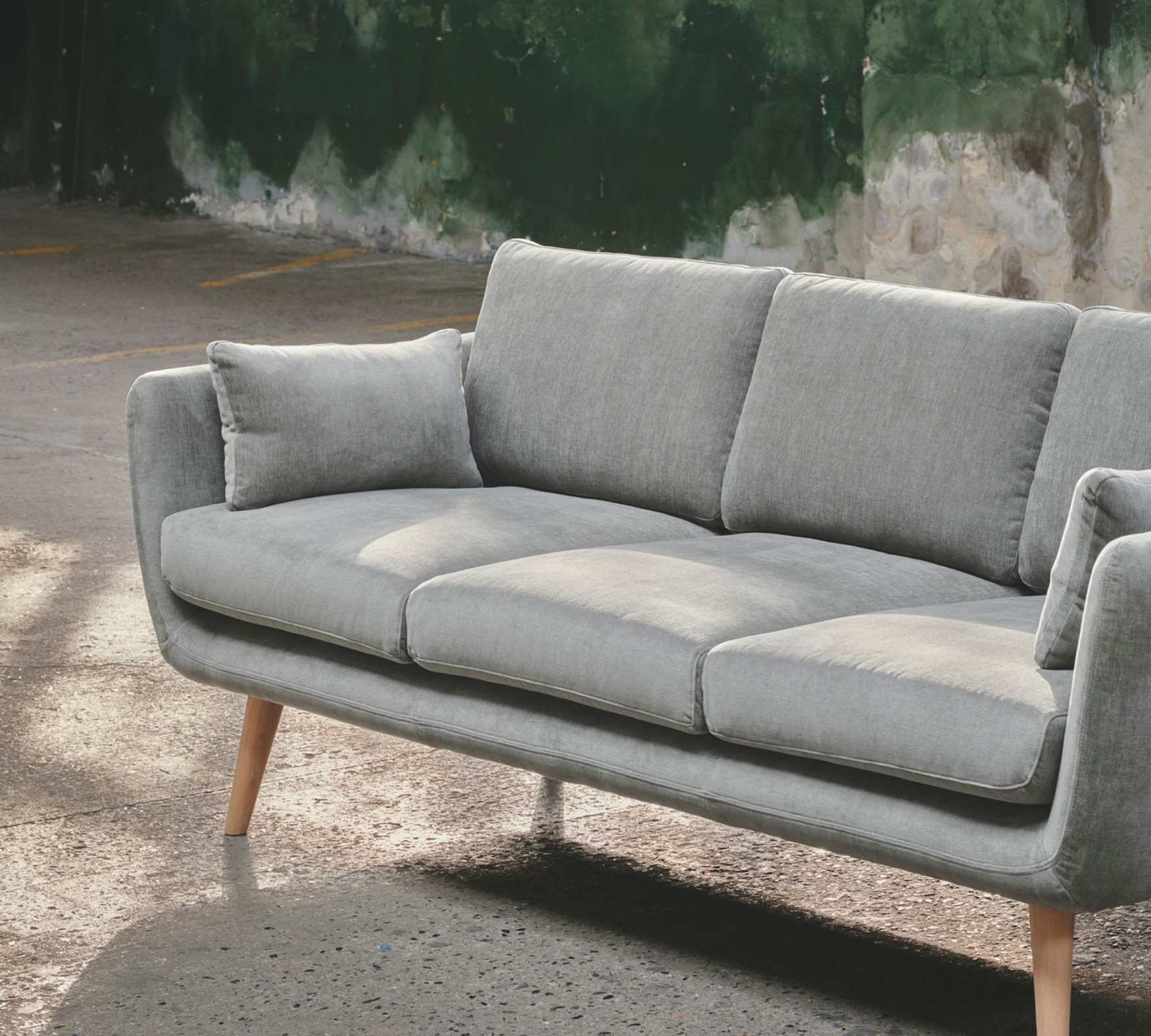 Sigrid Sofa 3-Sitzer Planet Grey Green