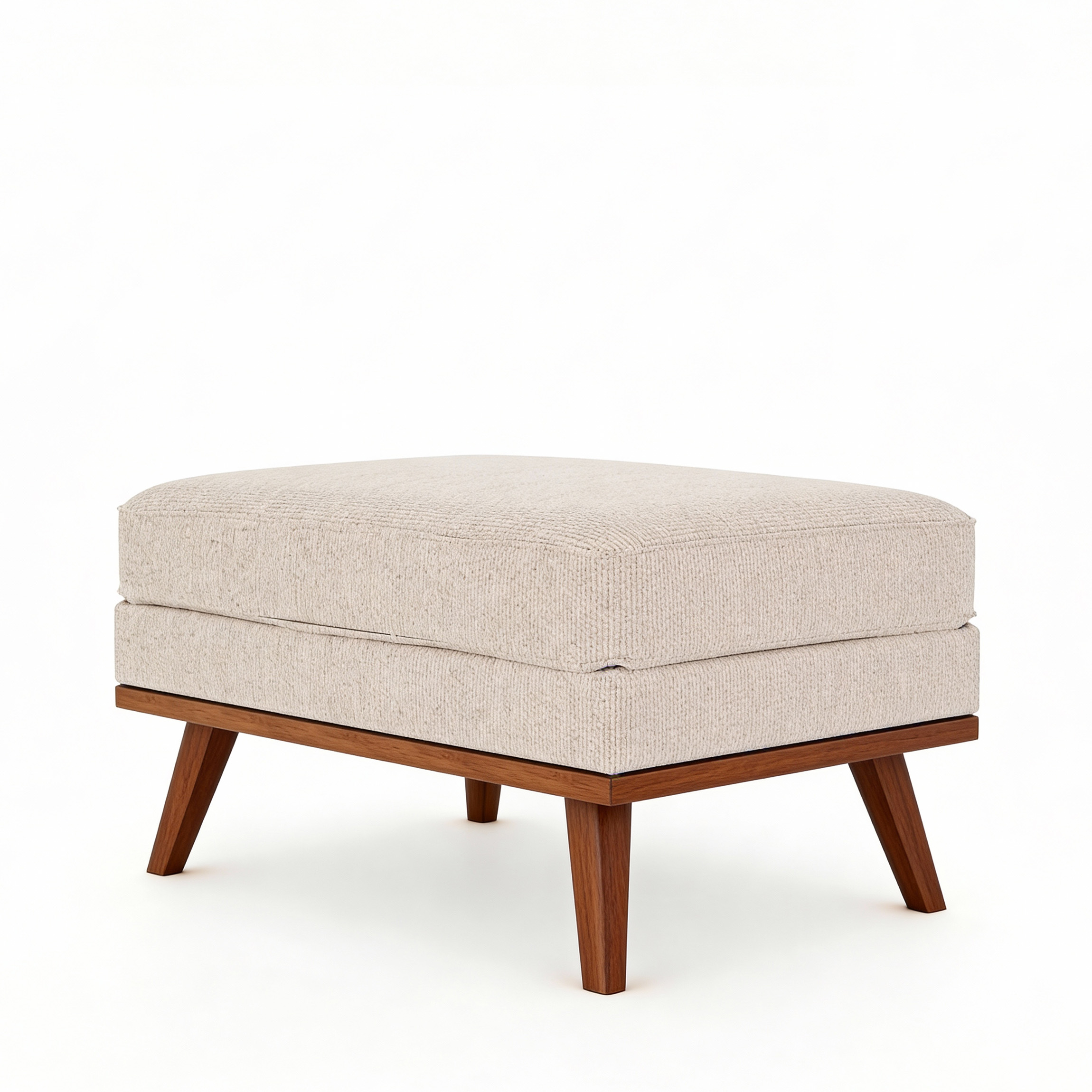 Stool Japandi Fabric Beige