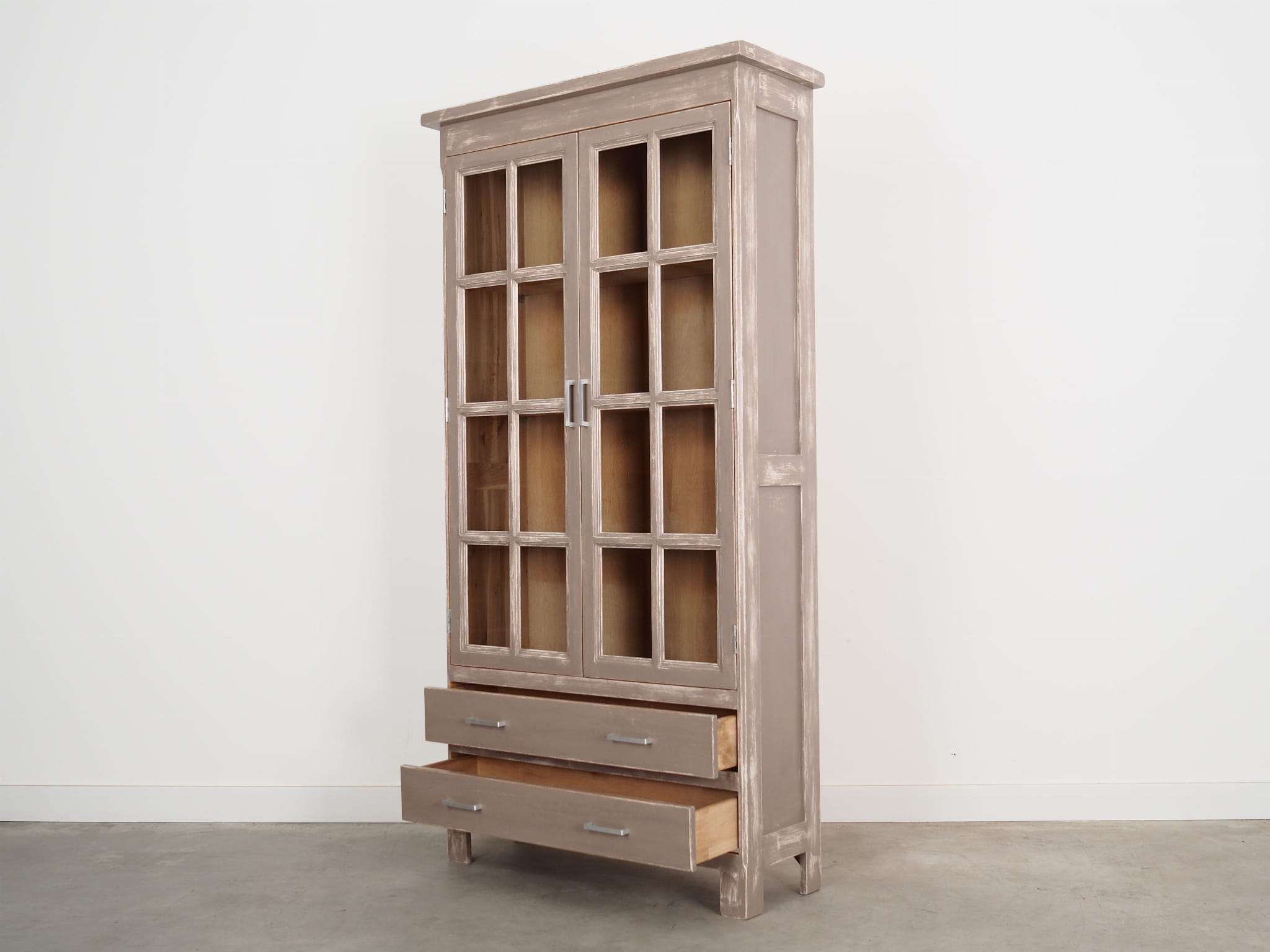 Display cabinet Oak 1980s