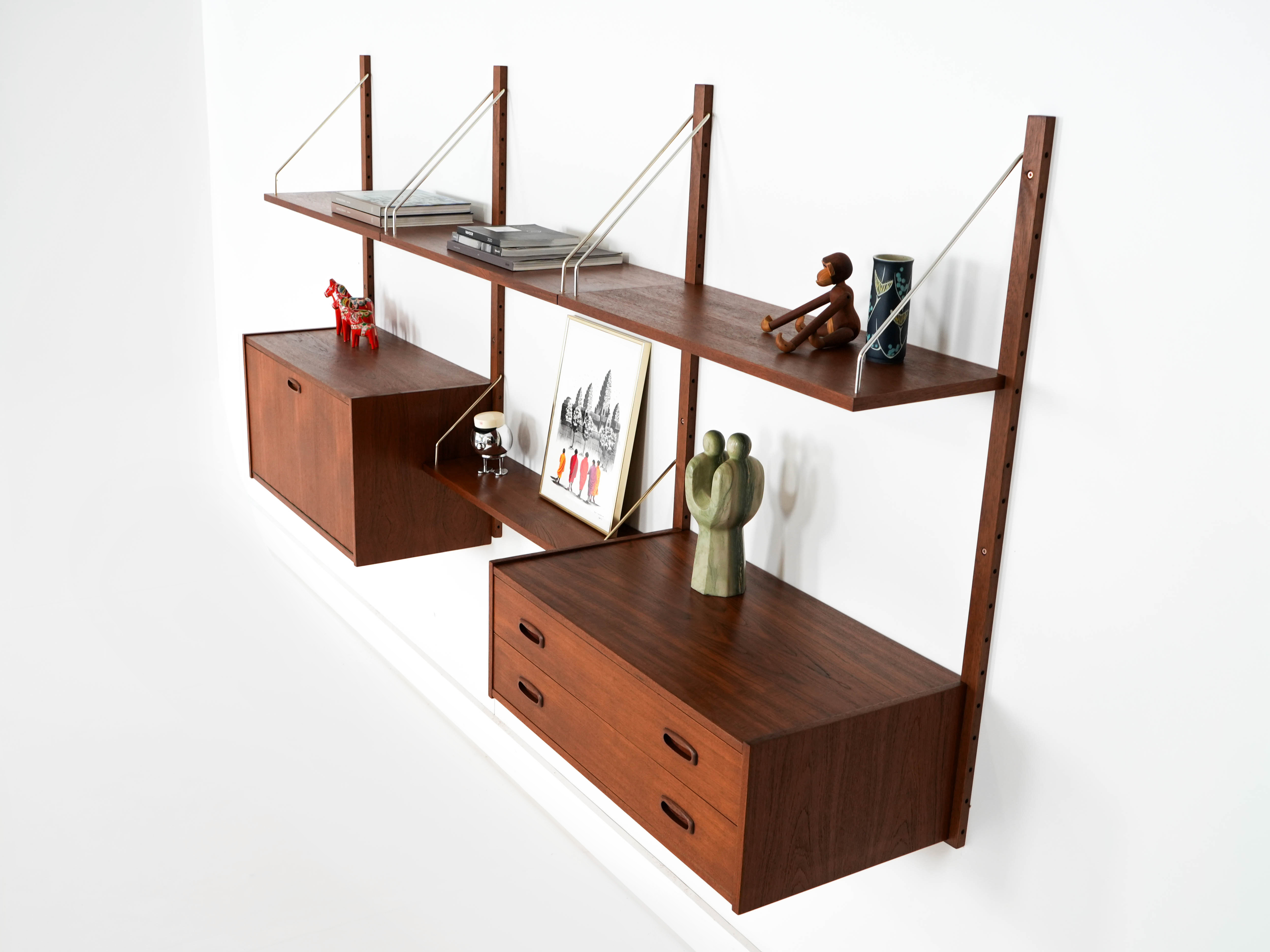 Shelving unit teak 1960s