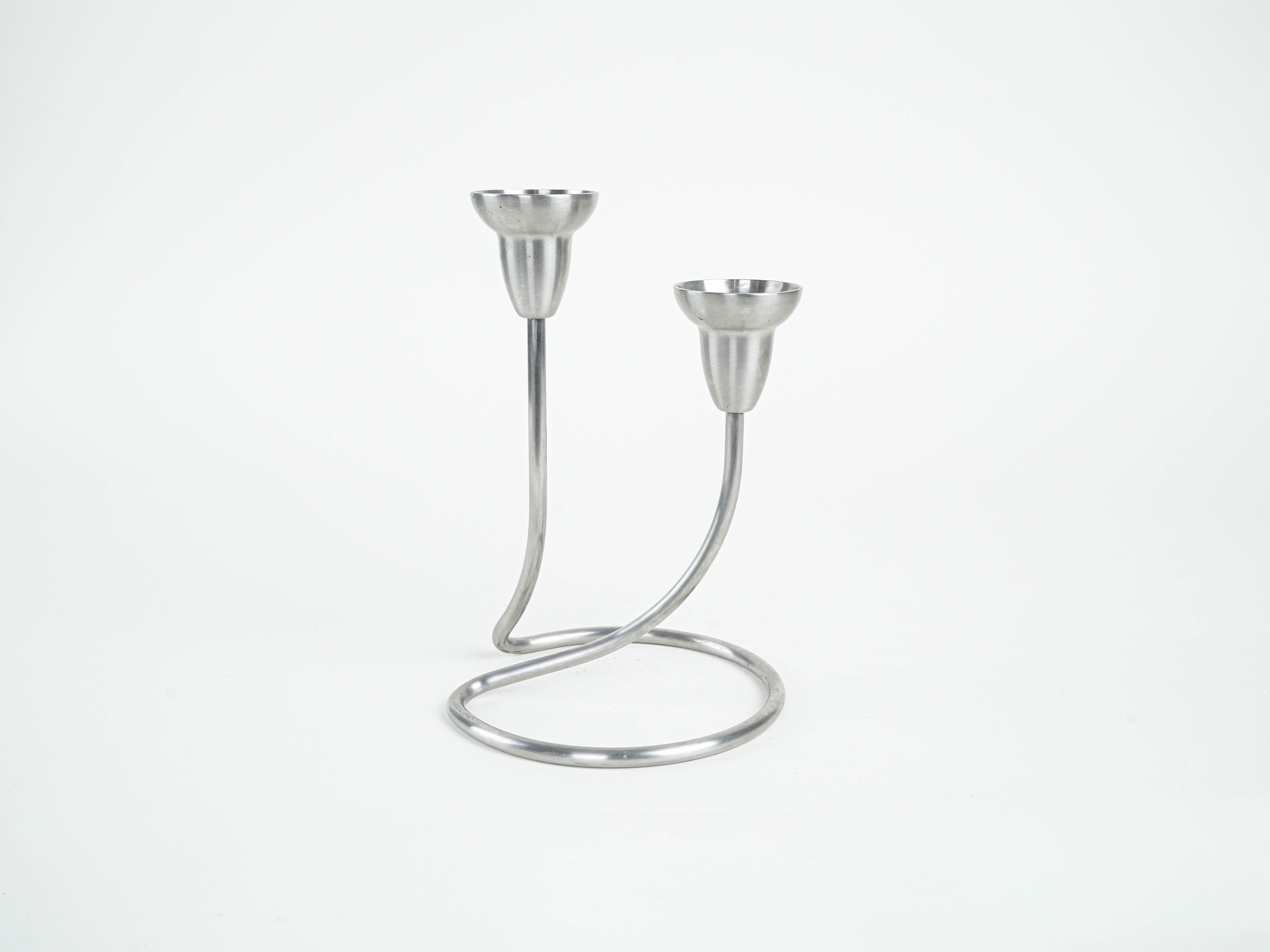 Steel candle holder 1970s