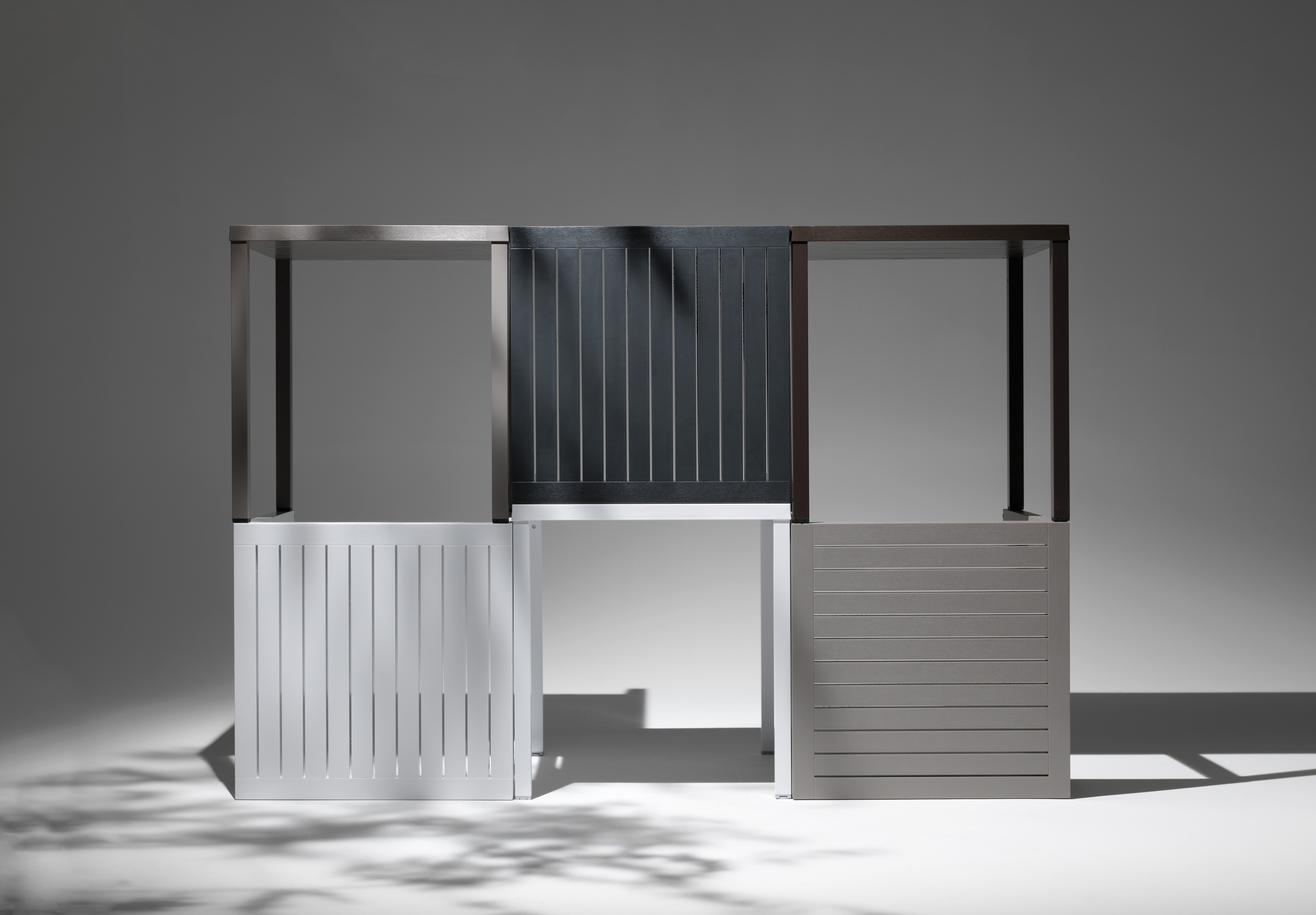Cube 80 Gartentisch Kunststoff Metall Weiß