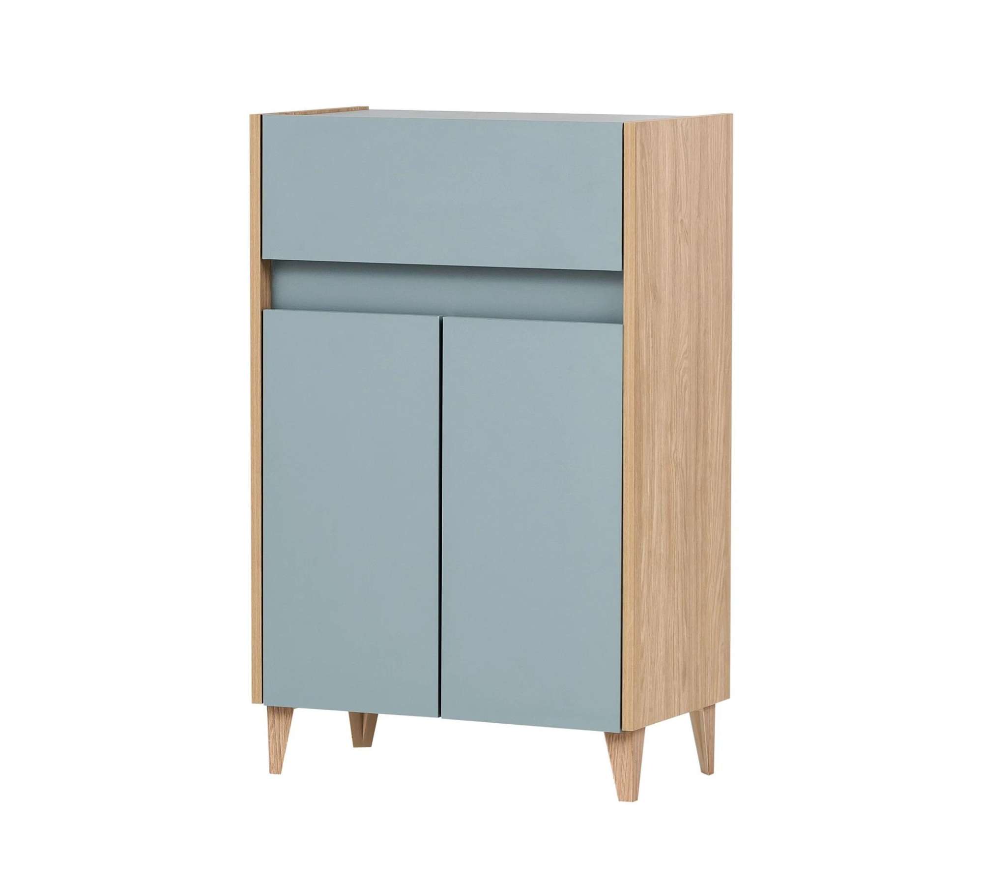 Unterschrank Holz Blau