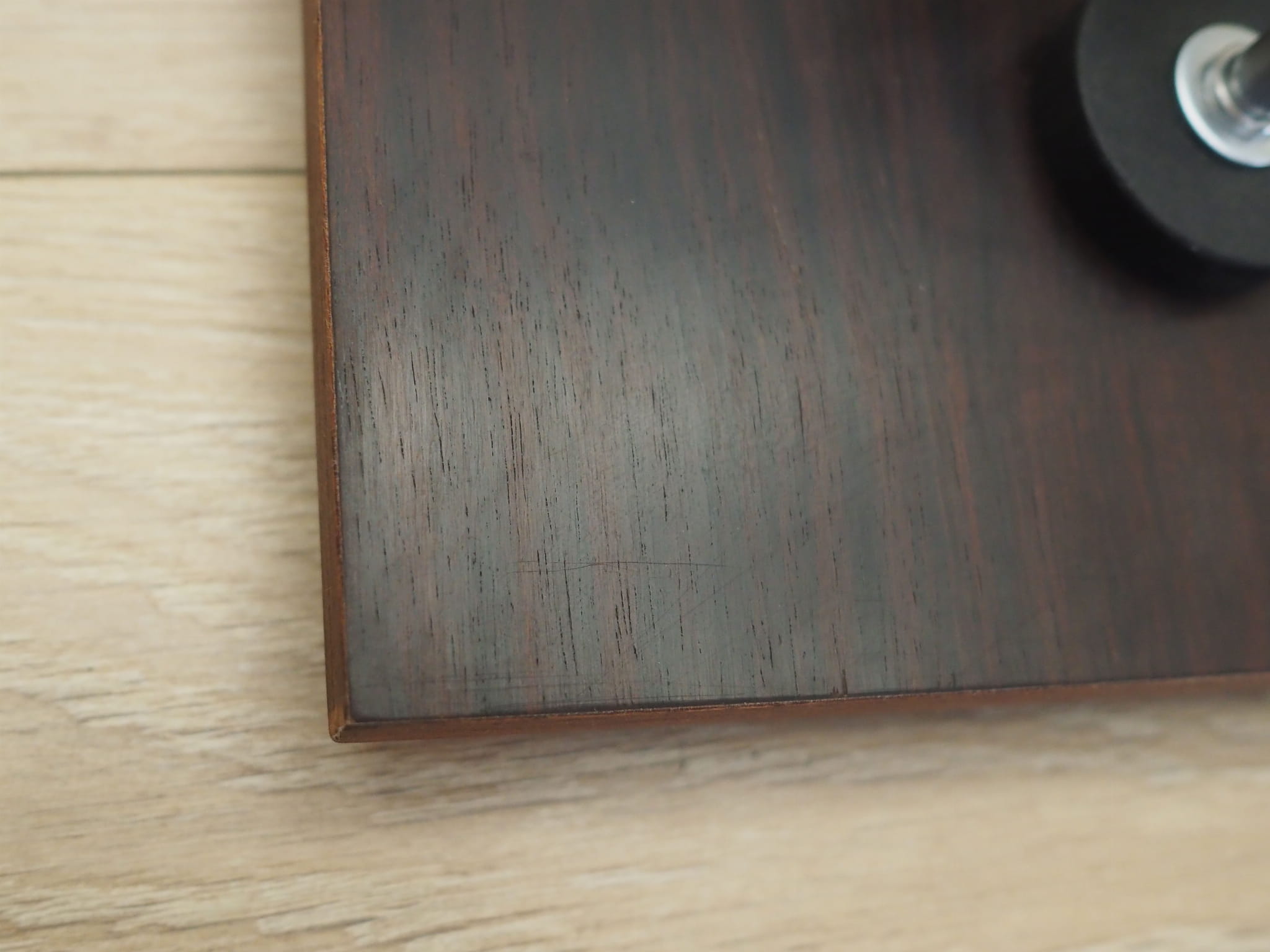 2x Wall lamp glass wood brown 1970s 