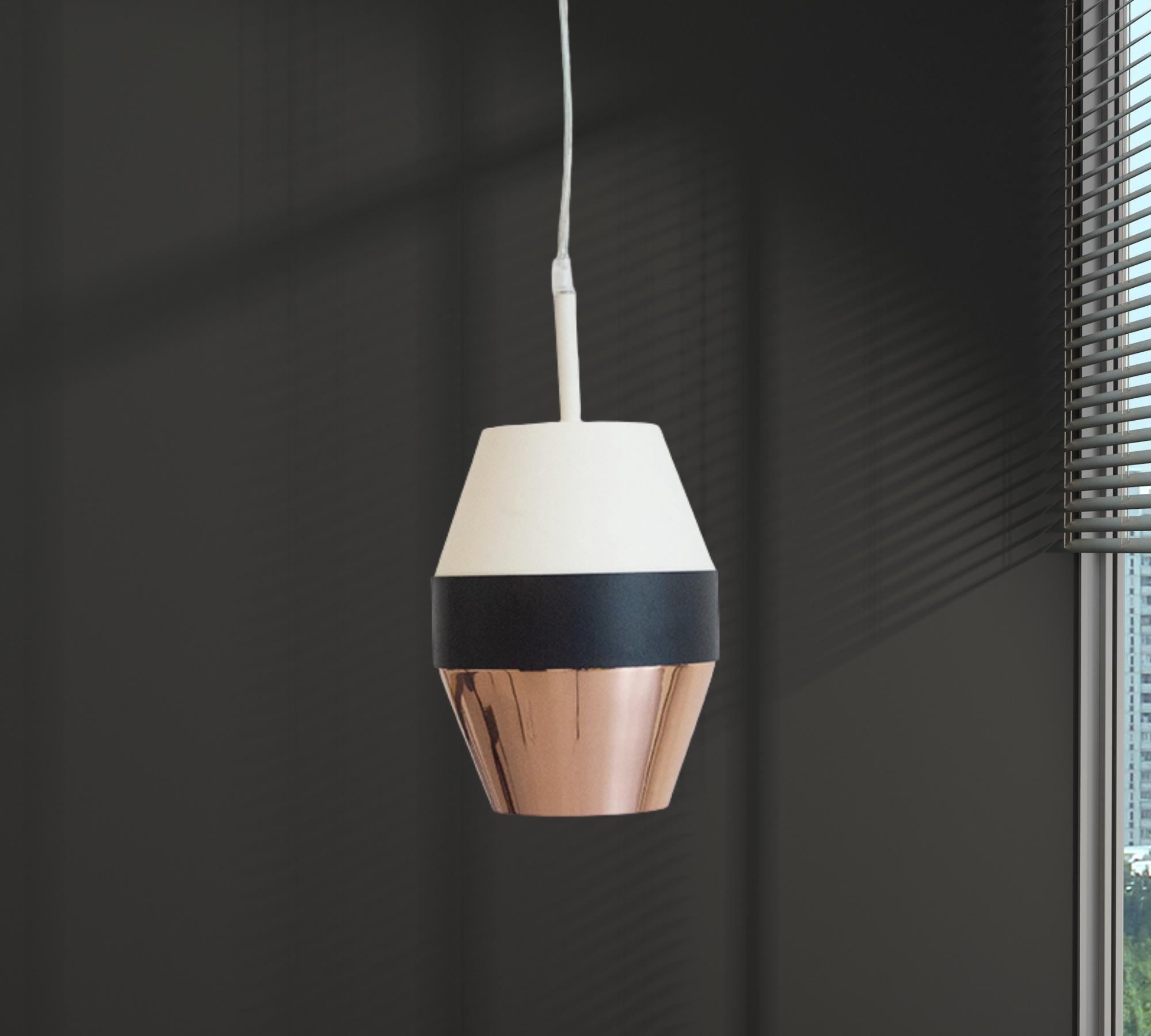 Pranay Pendant Lamp Navy / Bronze