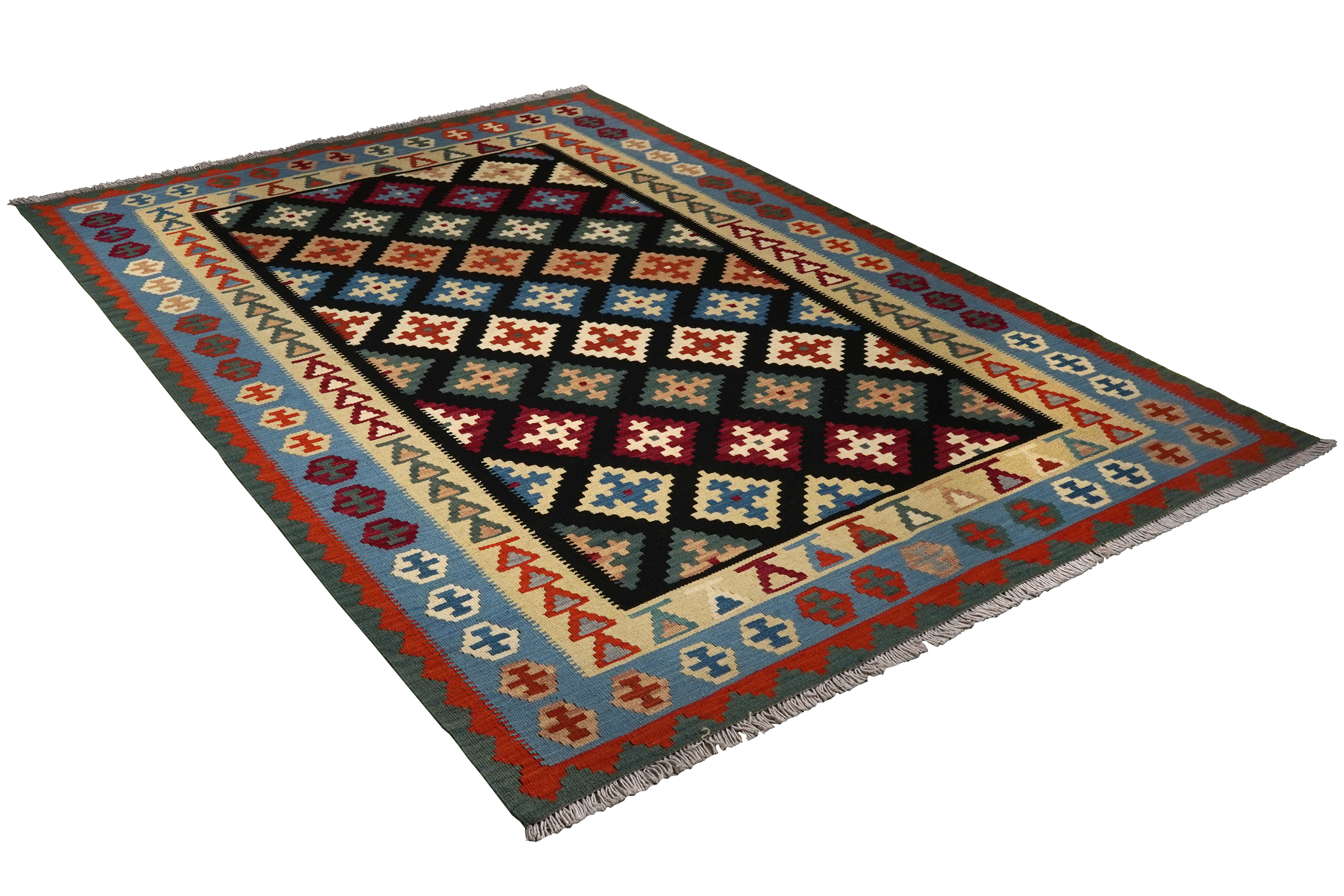 Kilim Gashgai Teppich Mehrfarbig