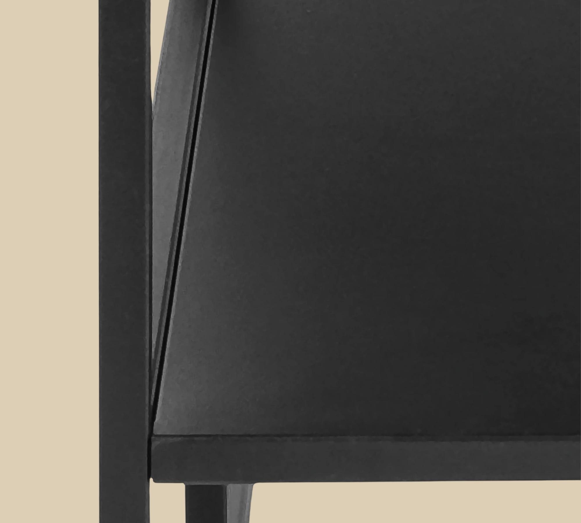 TV Lowboard Stahl Schwarz