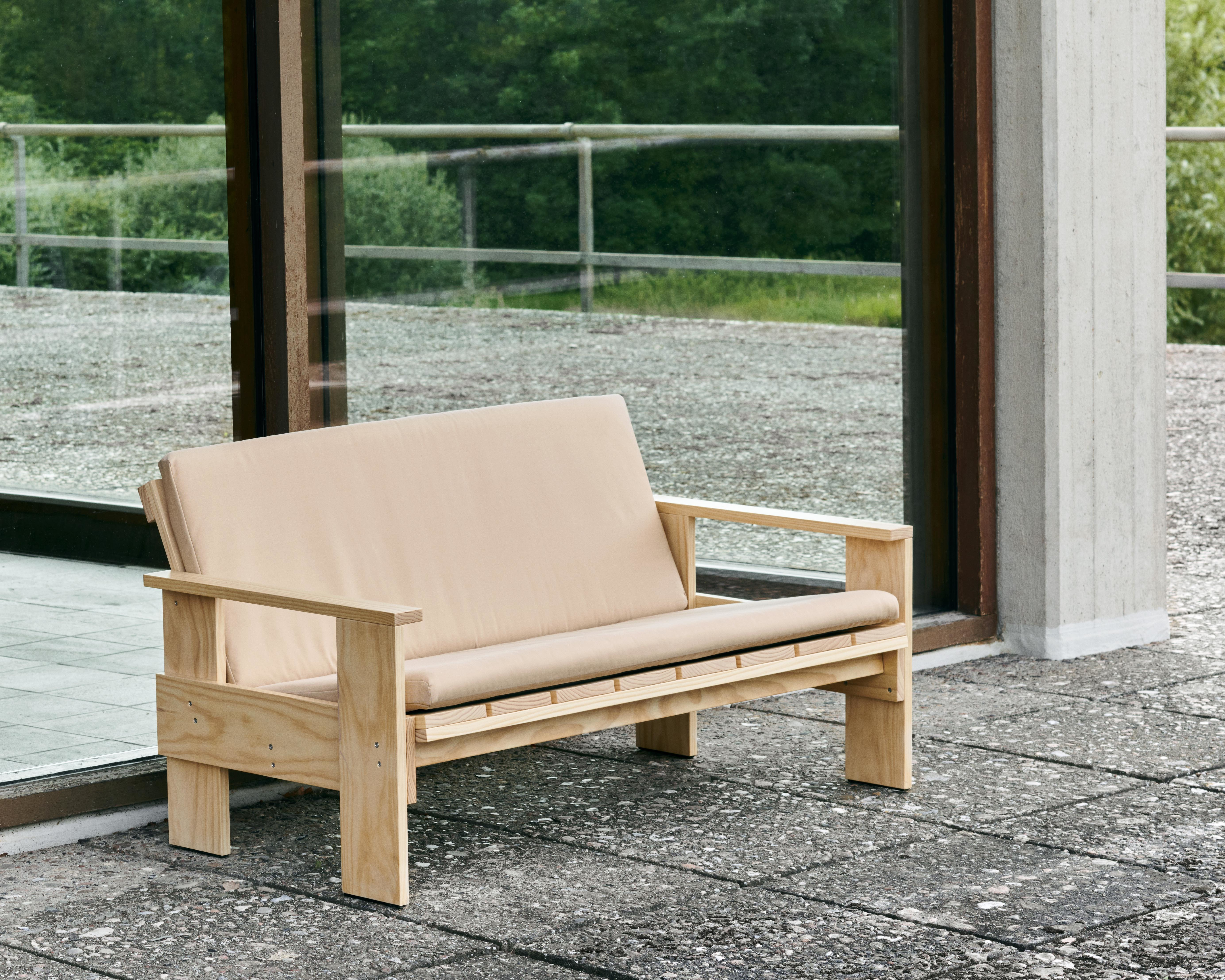Faltkissen für Crate Lounge Sofa Beige