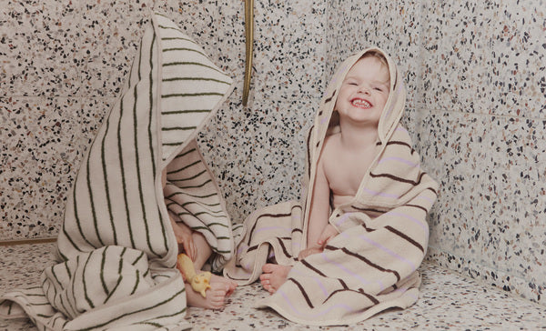 Raita Hooded Towel Organic Cotton Purple