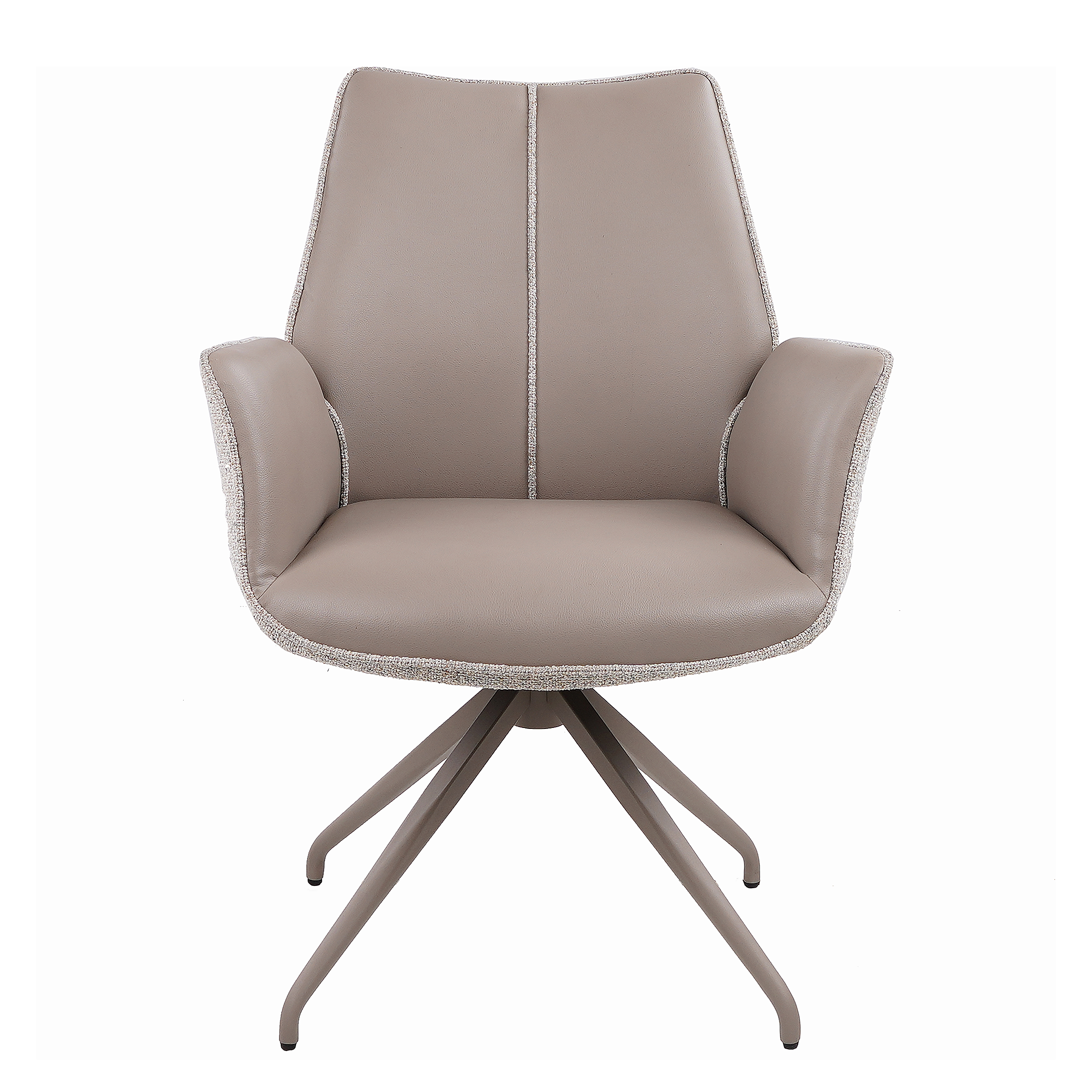 2x Armlehnenstuhl Kitono Grau Creme