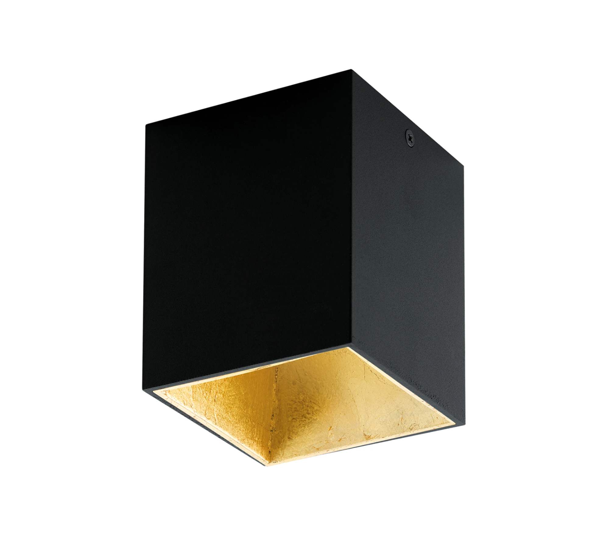 LED Deckenleuchte Polasso Schwarz Gold