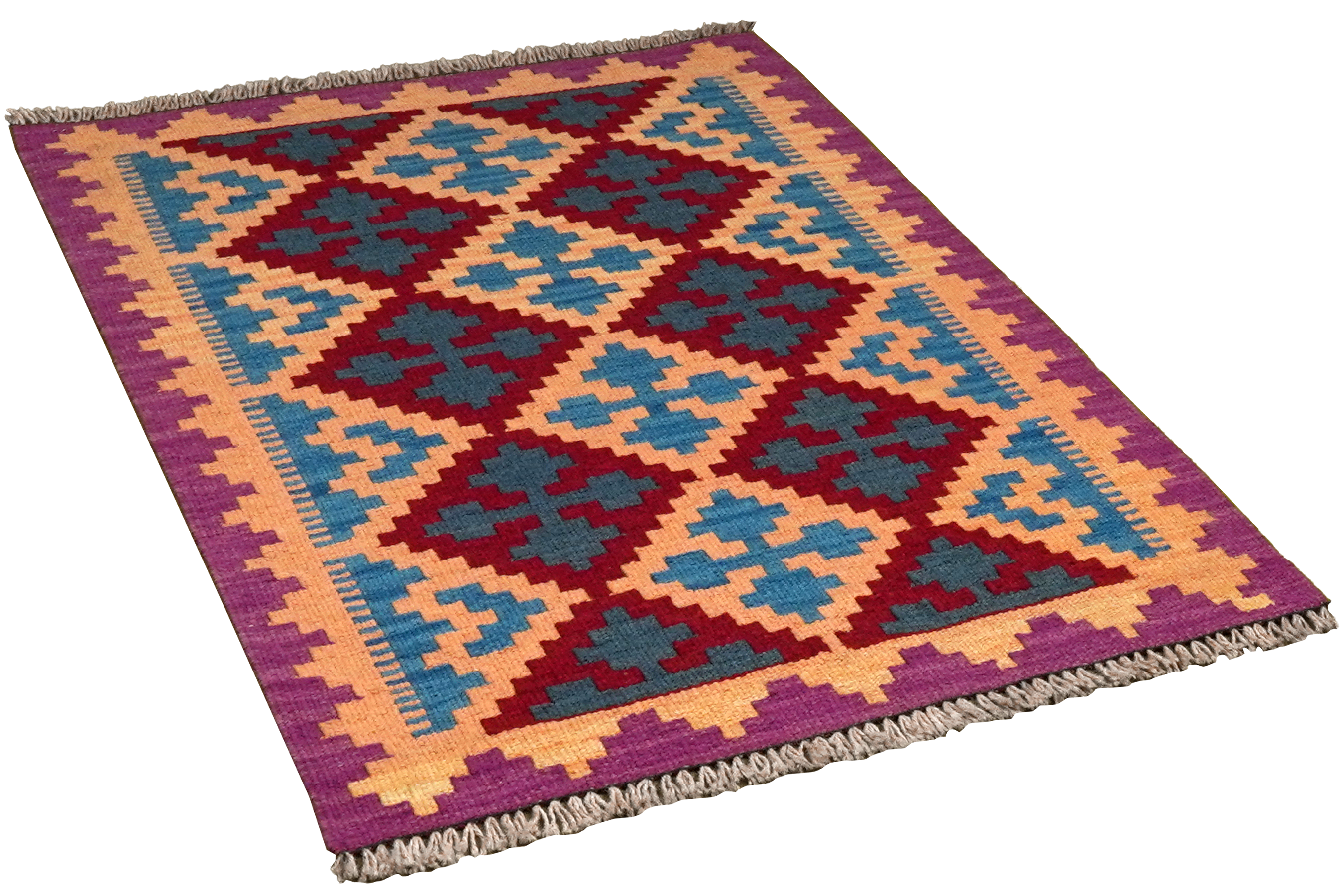 Kilim Gashgai Teppich Mehrfarbig