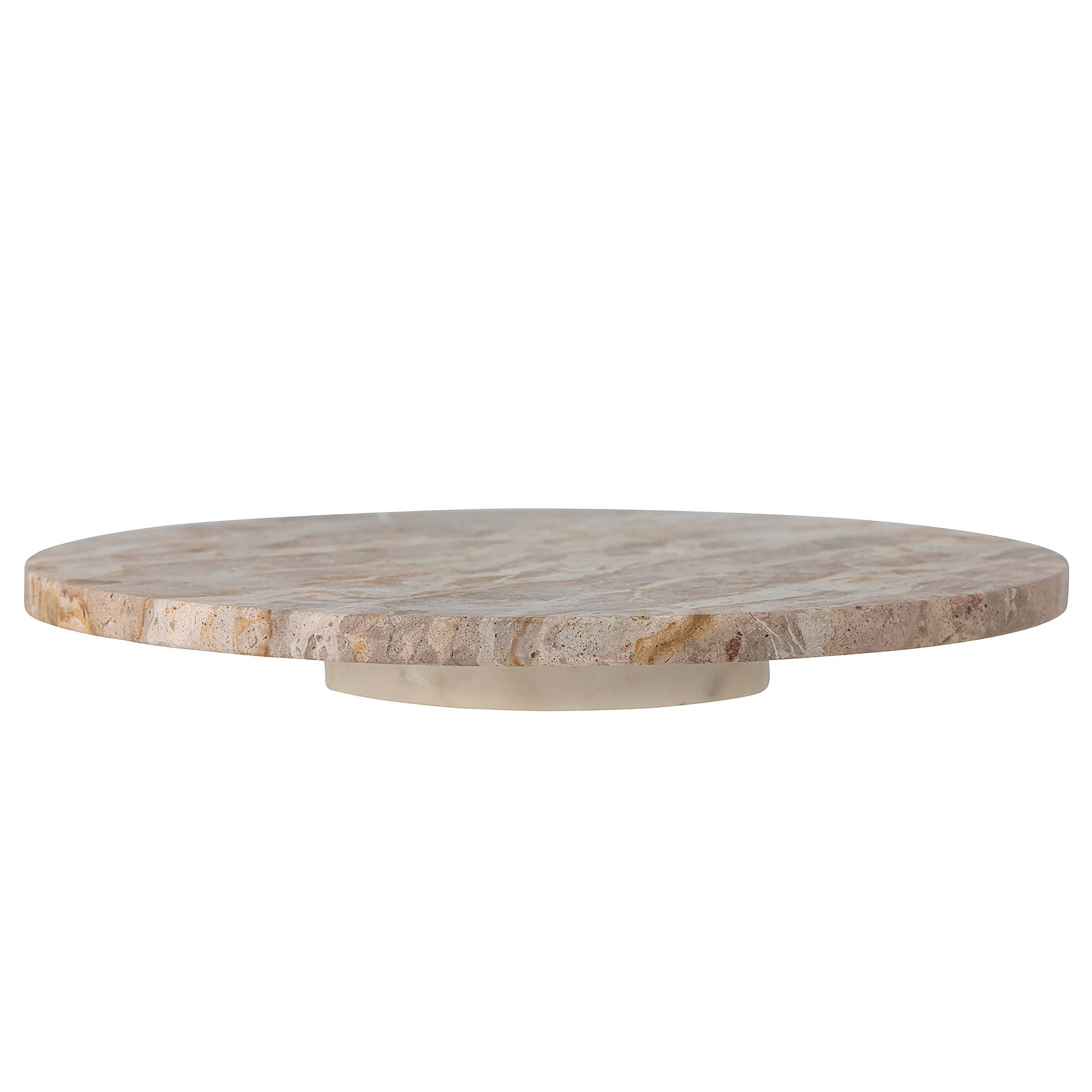 Nuni Drehteller Marmor Braun Beige