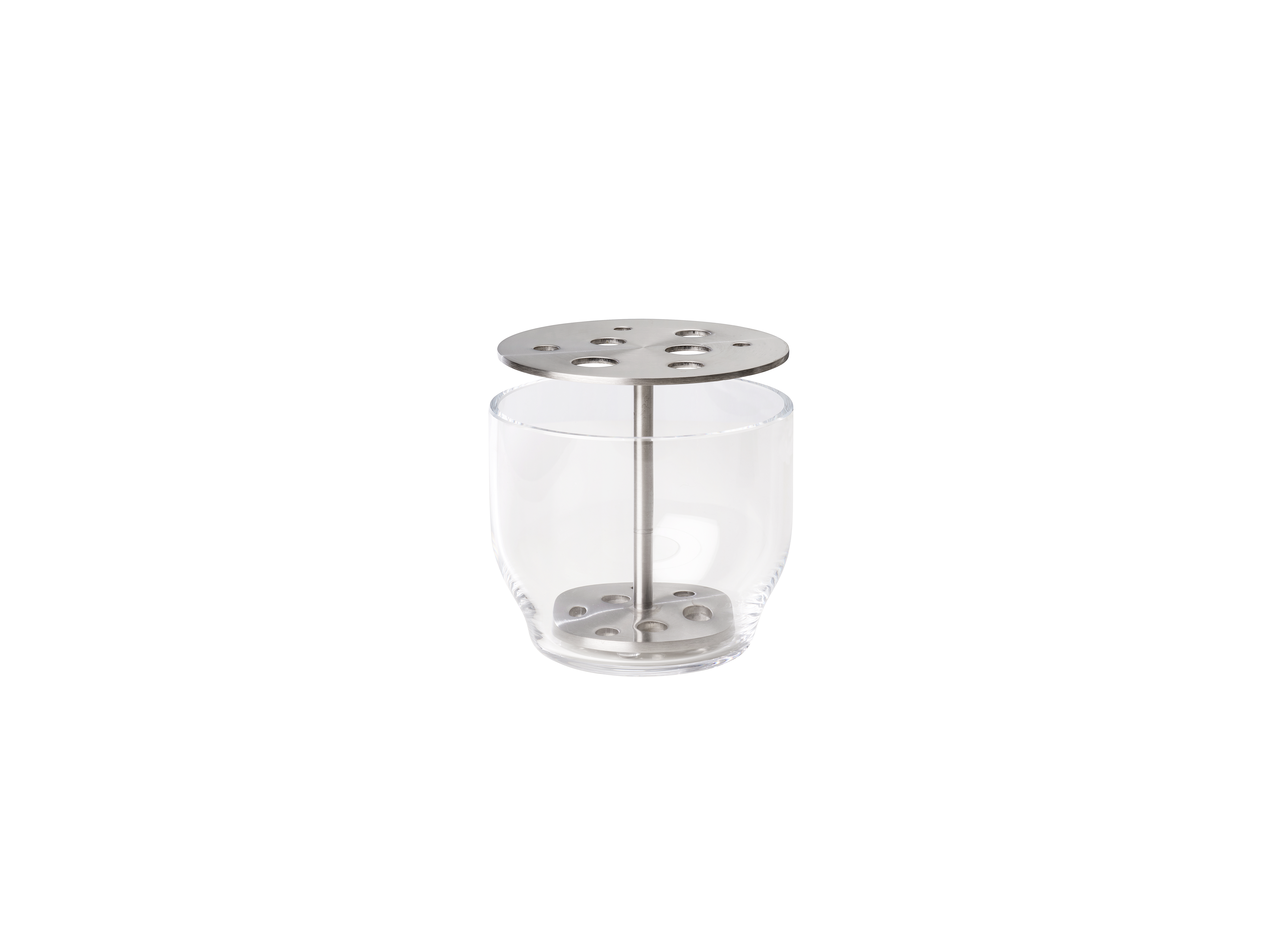 Ikebana Vase Klein Silber