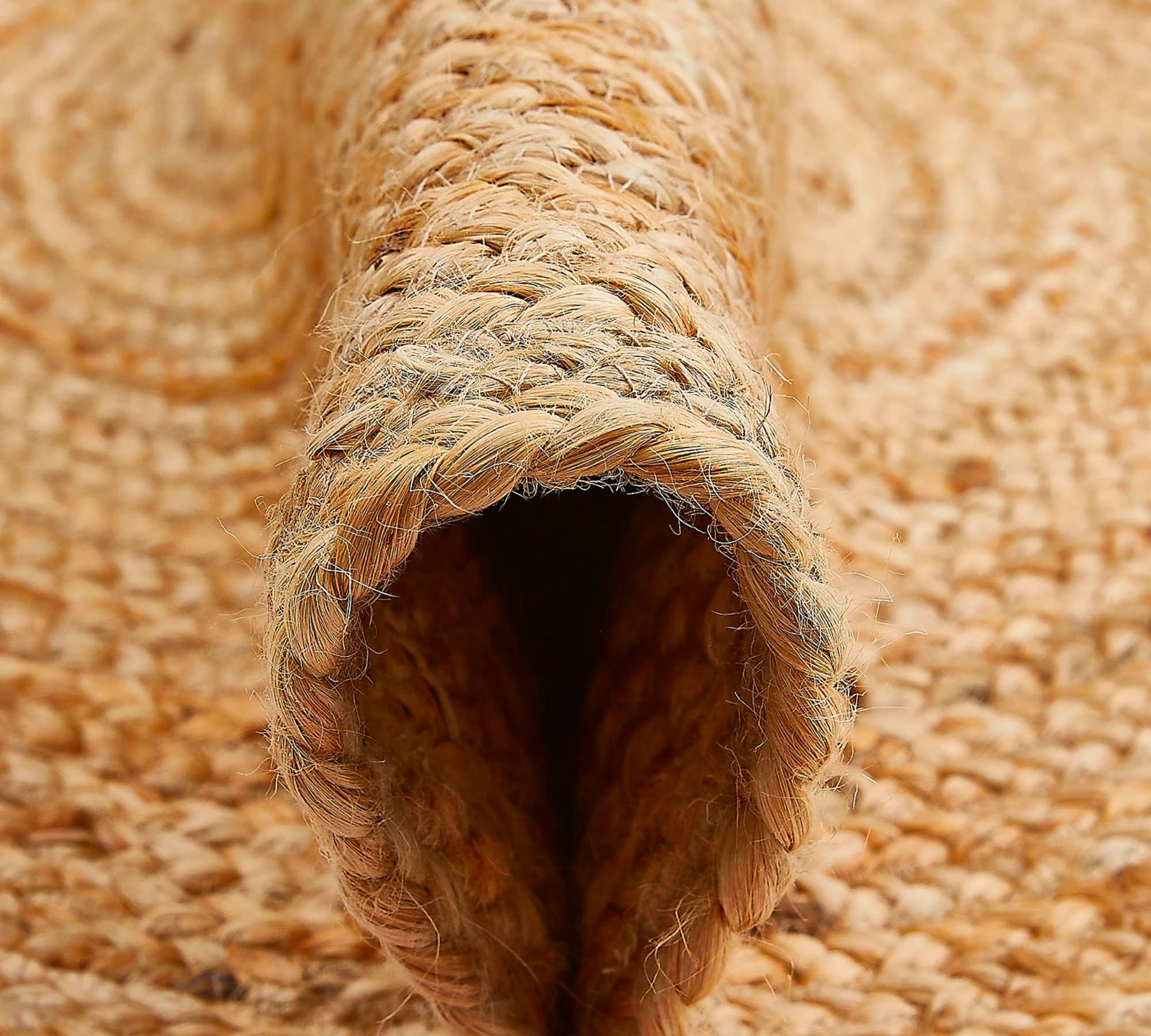 Round Jute Rug 80 cm