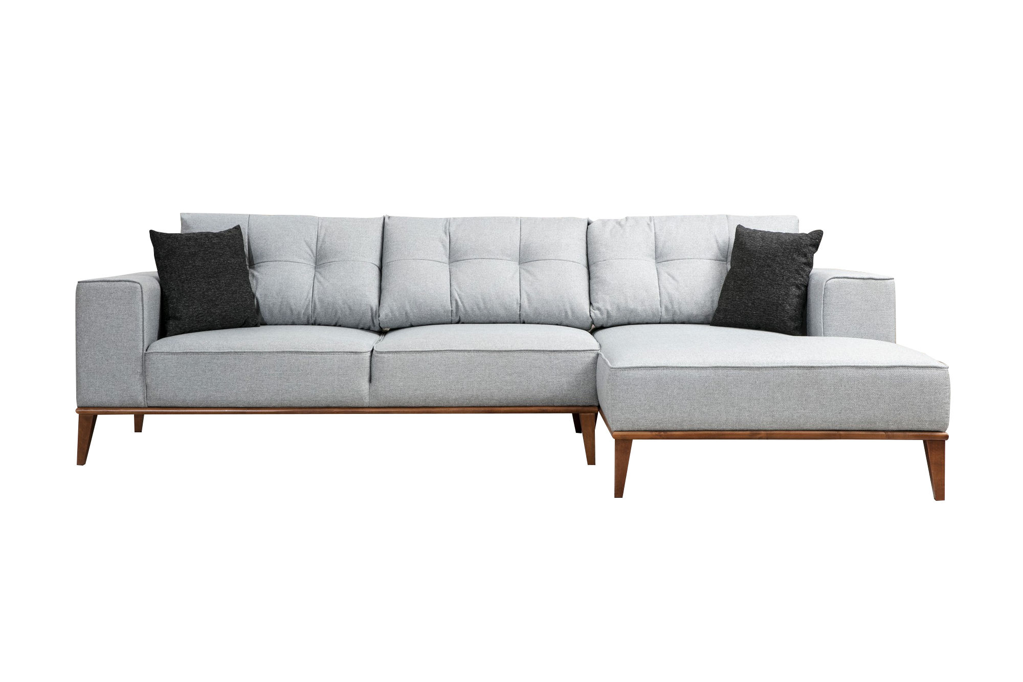 Montana Ecksofa Rechts Grau