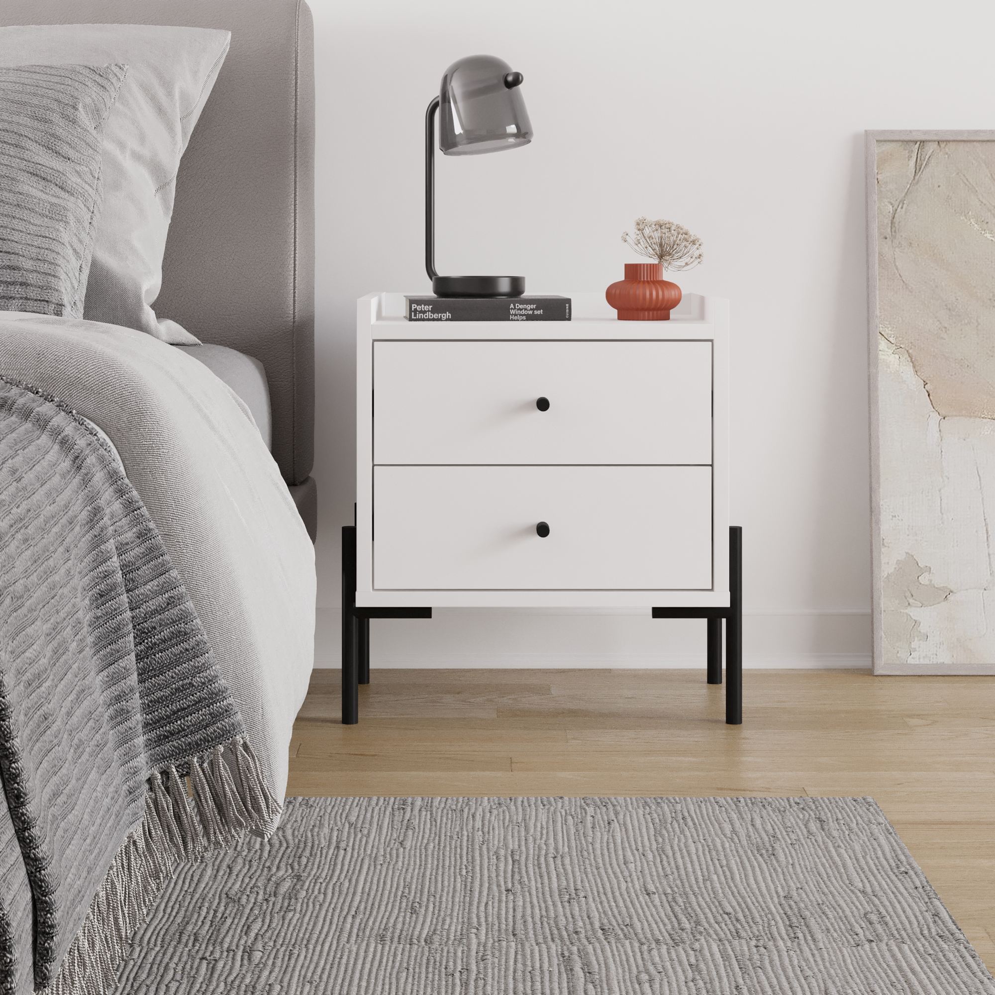 Malta Nightstand White