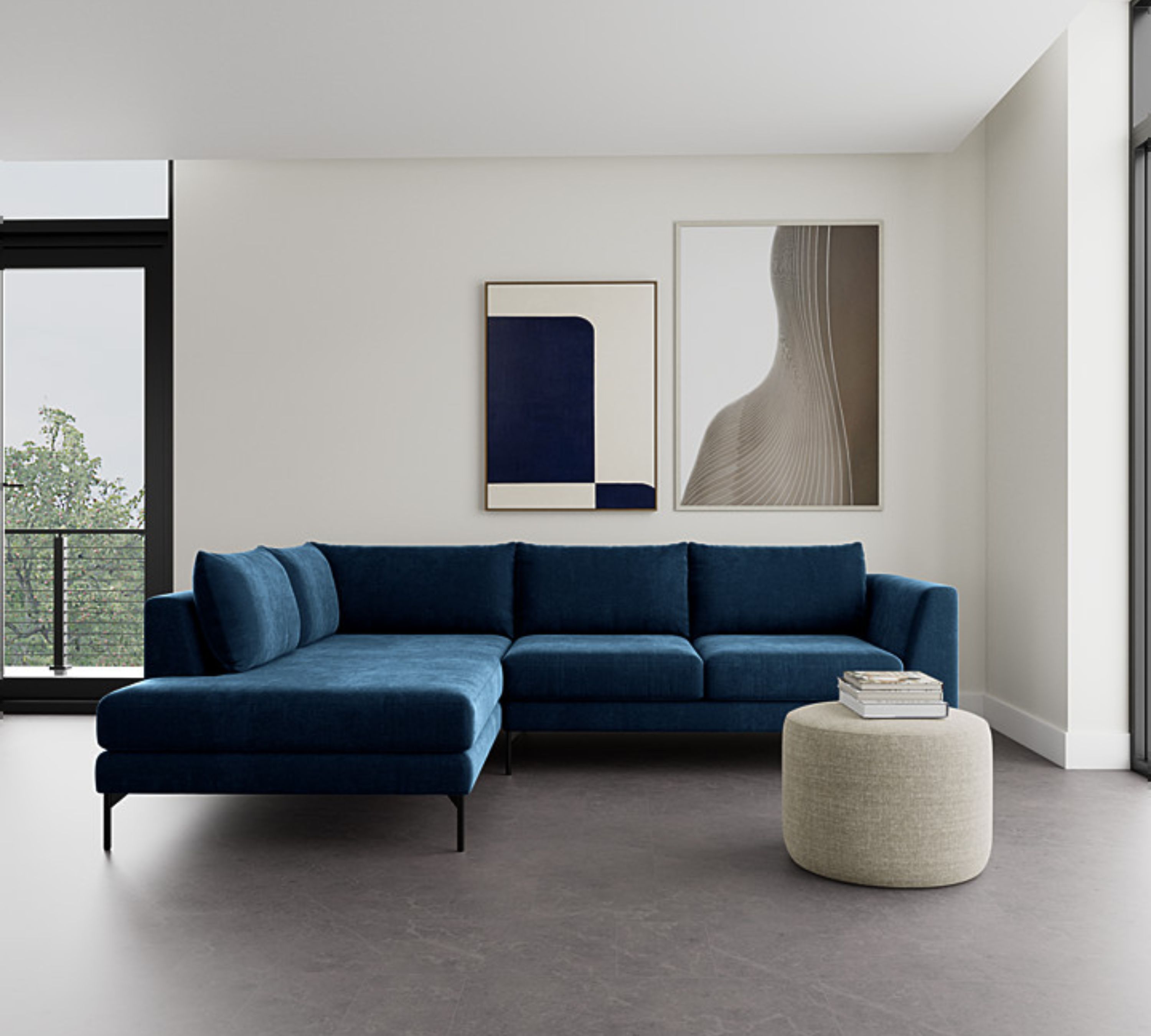 Noa Sofa Récamiere Links Planet Legion Blue